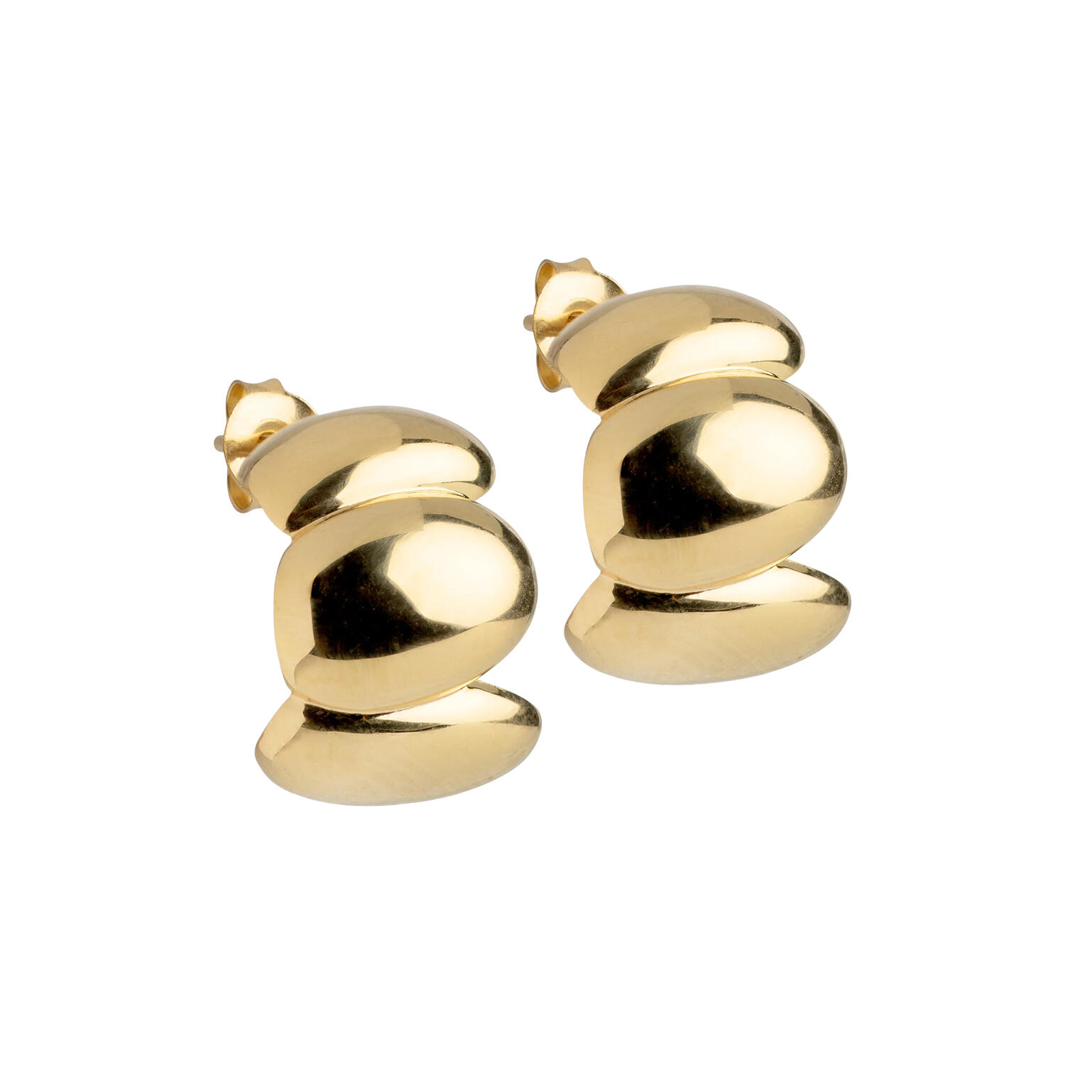 Melia Chunky hoops, forgyldt