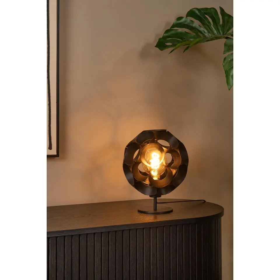 Lucide HANNELORE Tafellamp - Zwart