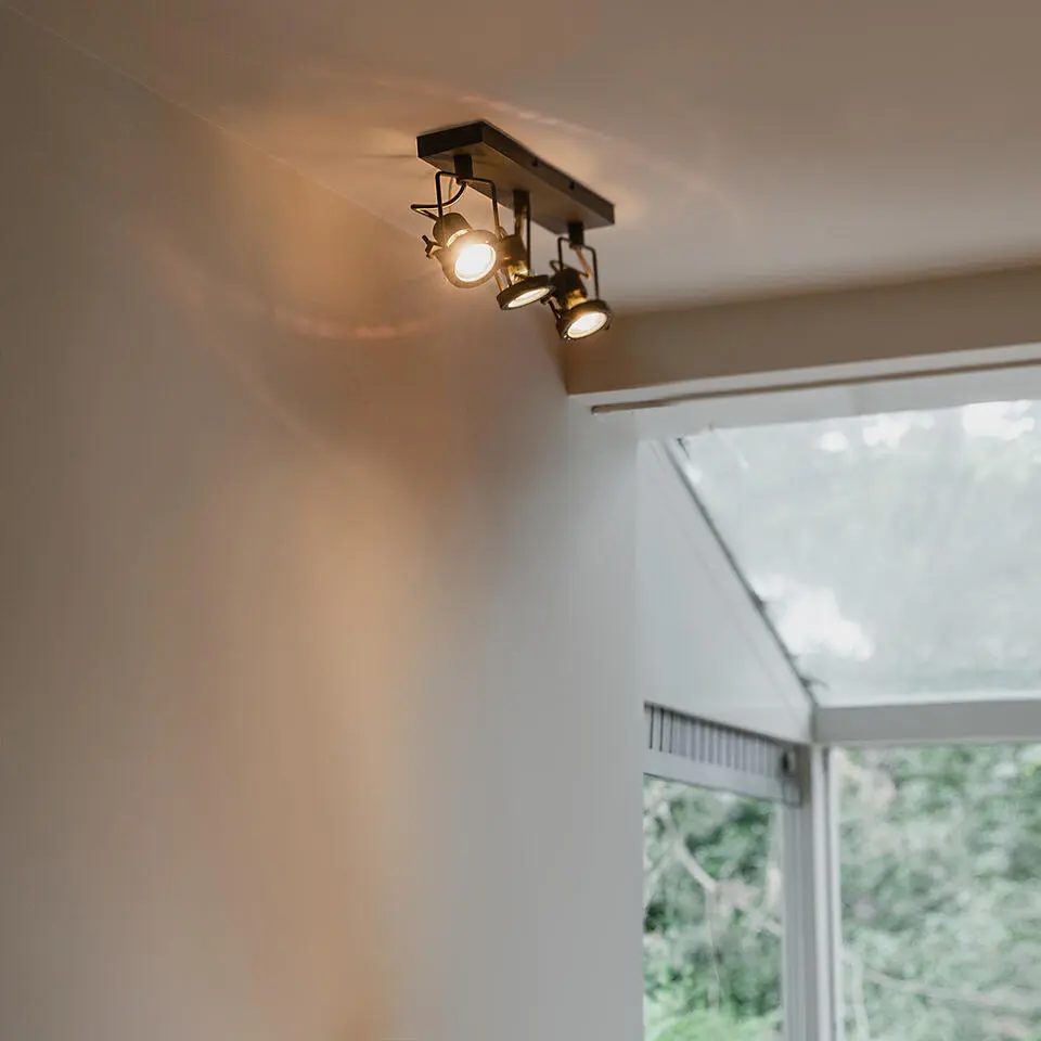 Qazqa richtbare spot suplux grijs gu10