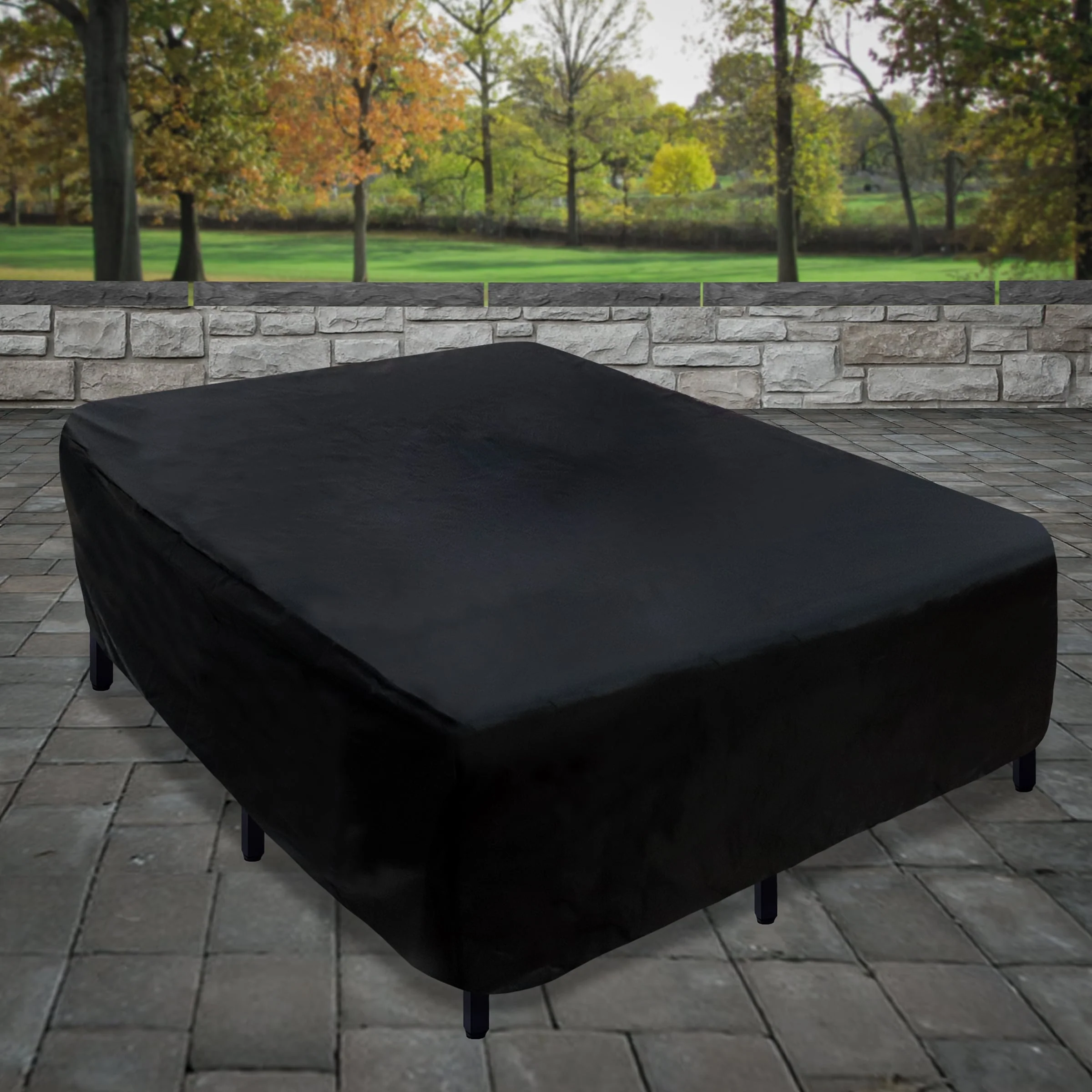 76 Waterproof Patio Furniture Cover, Black by National Tree Company - 76 in