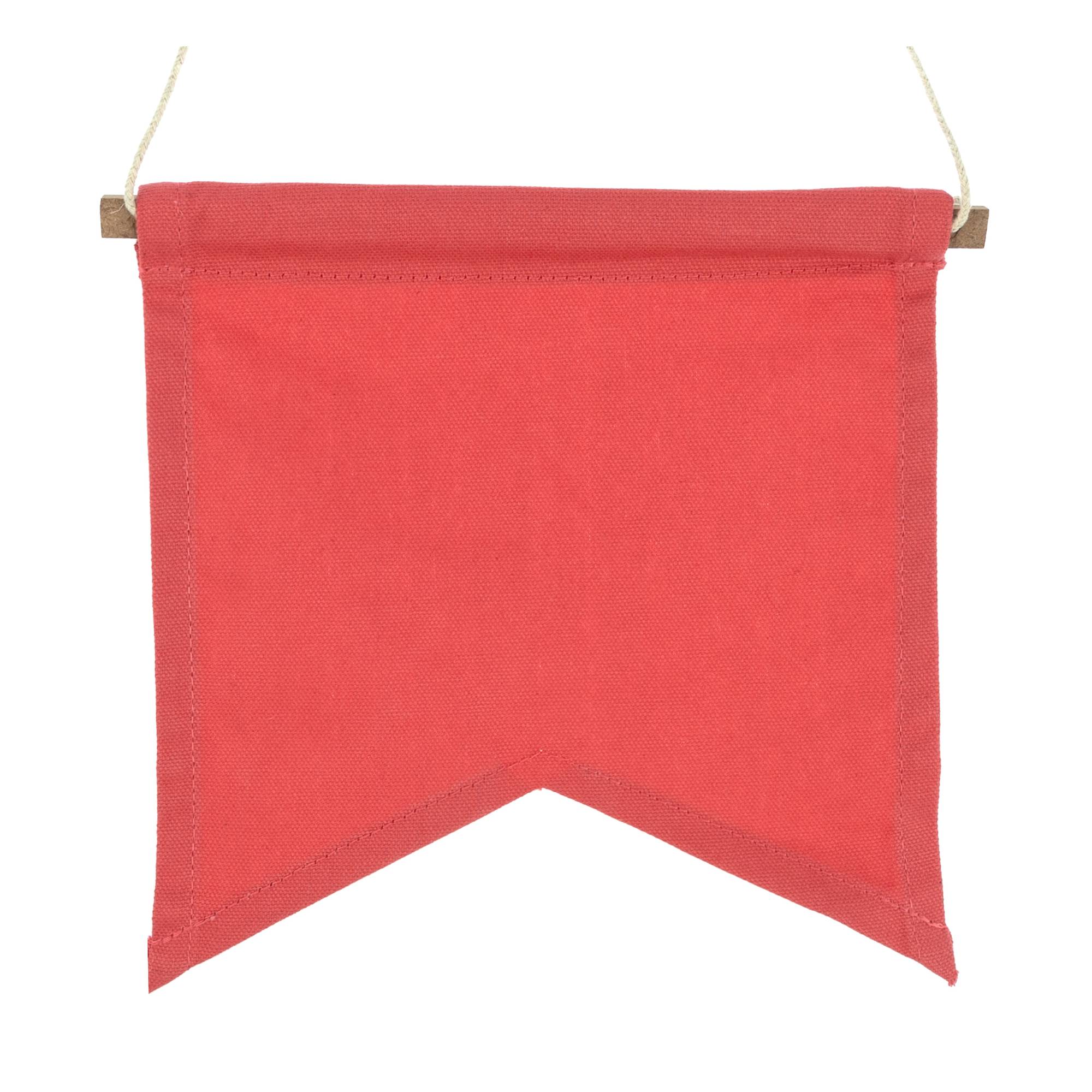 Bright Pink Dove Tail Canvas Banner 19cm x 22cm