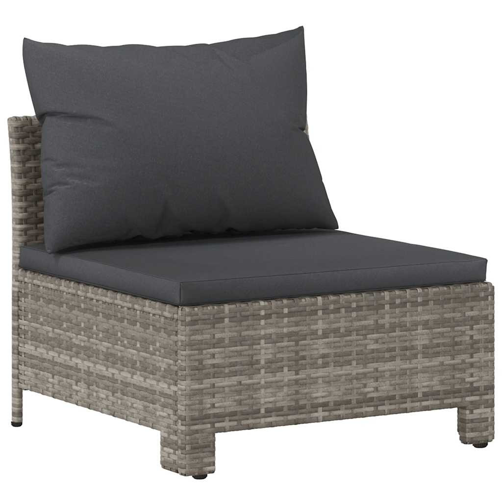 Sofa środkowa Szary Technorattan middle vidaXL