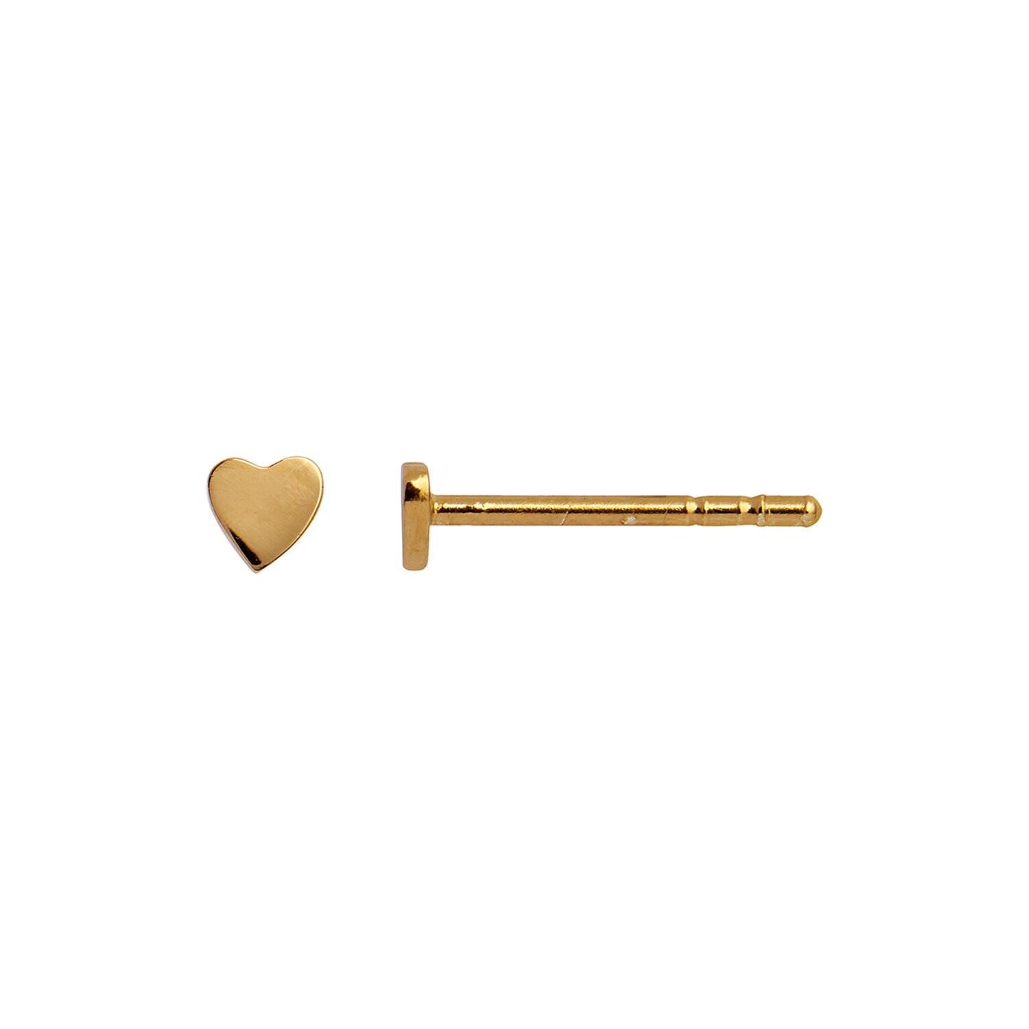 Petit Love Heart Earring Single, gold