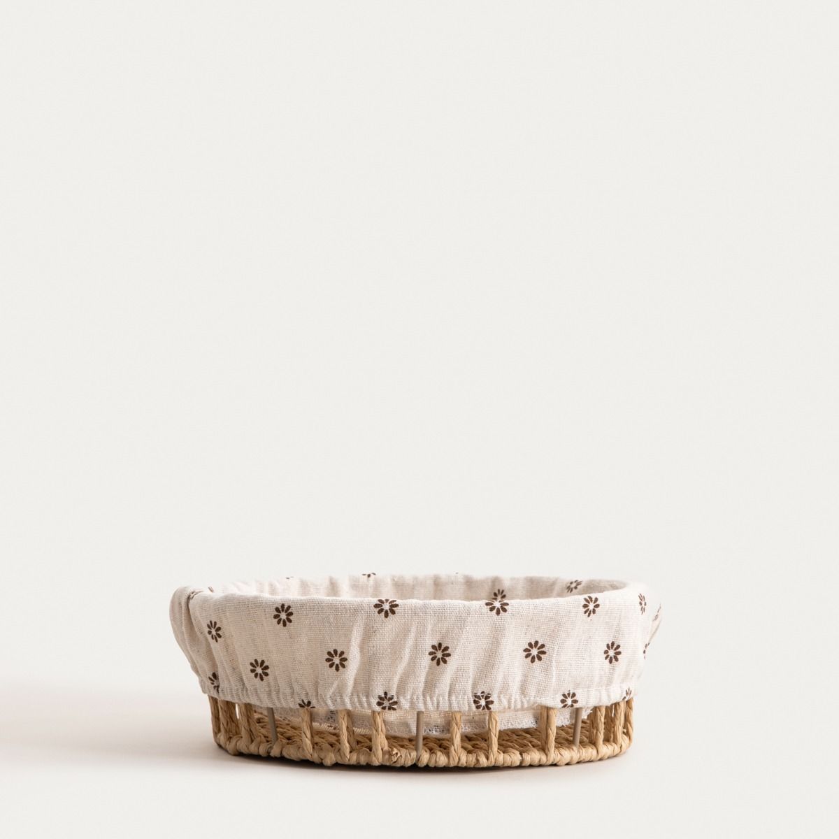 Koszyk NORSO do serwowania chleba w kwiatki 24x8 cm