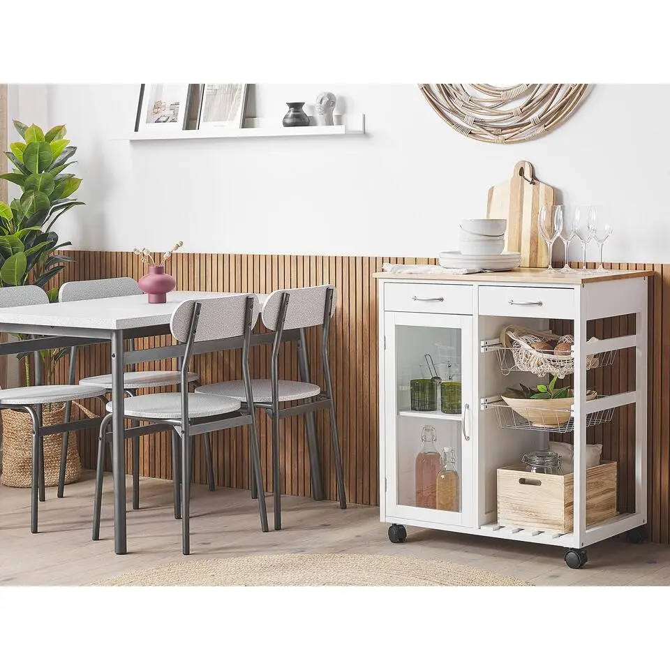 BOVES - Keukentrolley - Wit - MDF