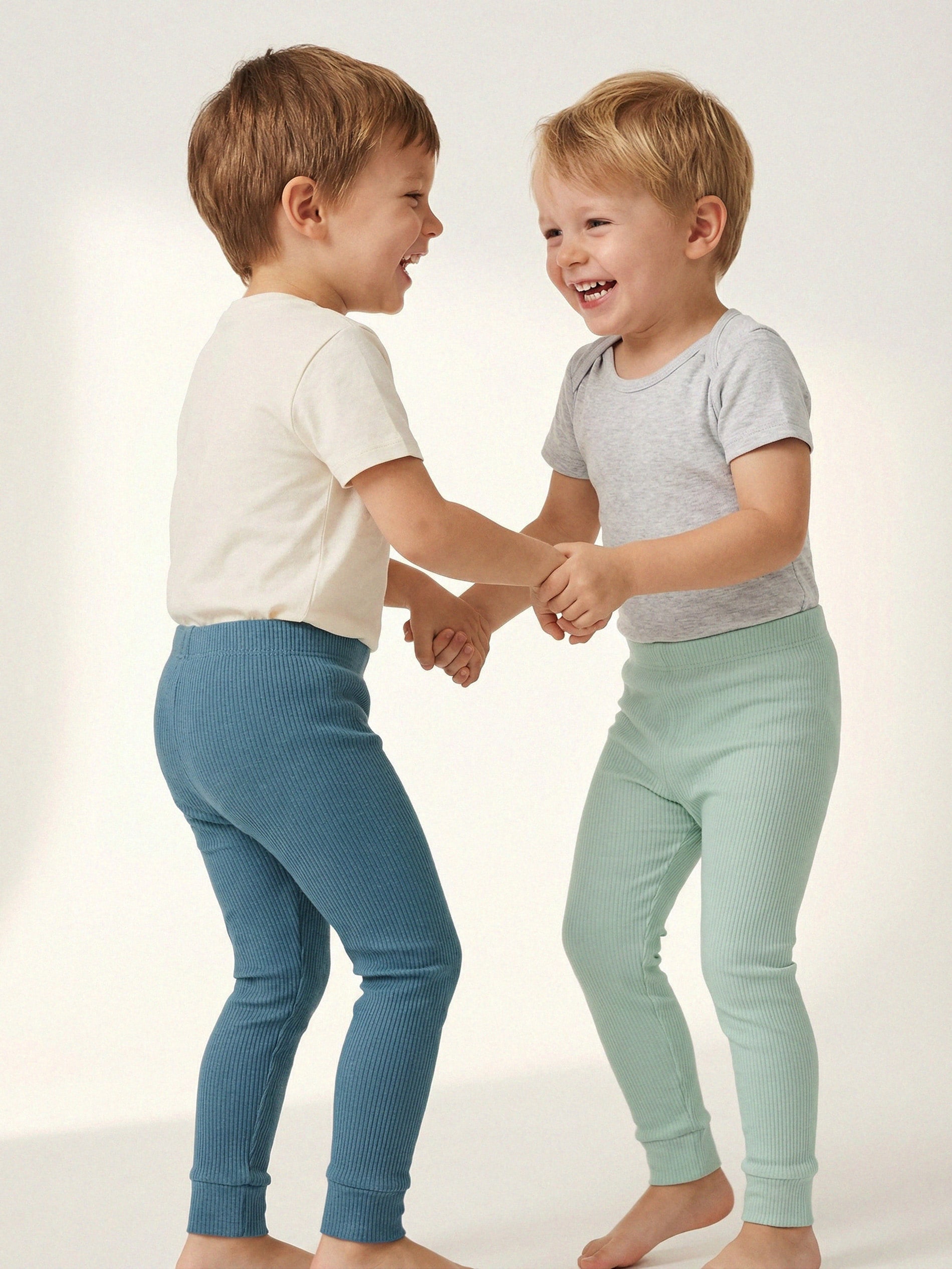 Prążkowane legginsy 2 pack