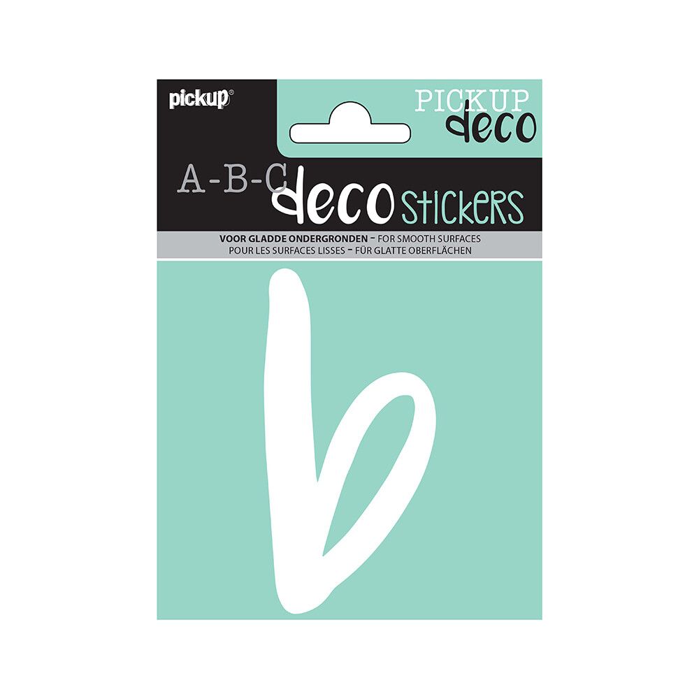 HUSBOKSTAVER PICKUP B ABC DECO ZOË 110 MM B HVIT