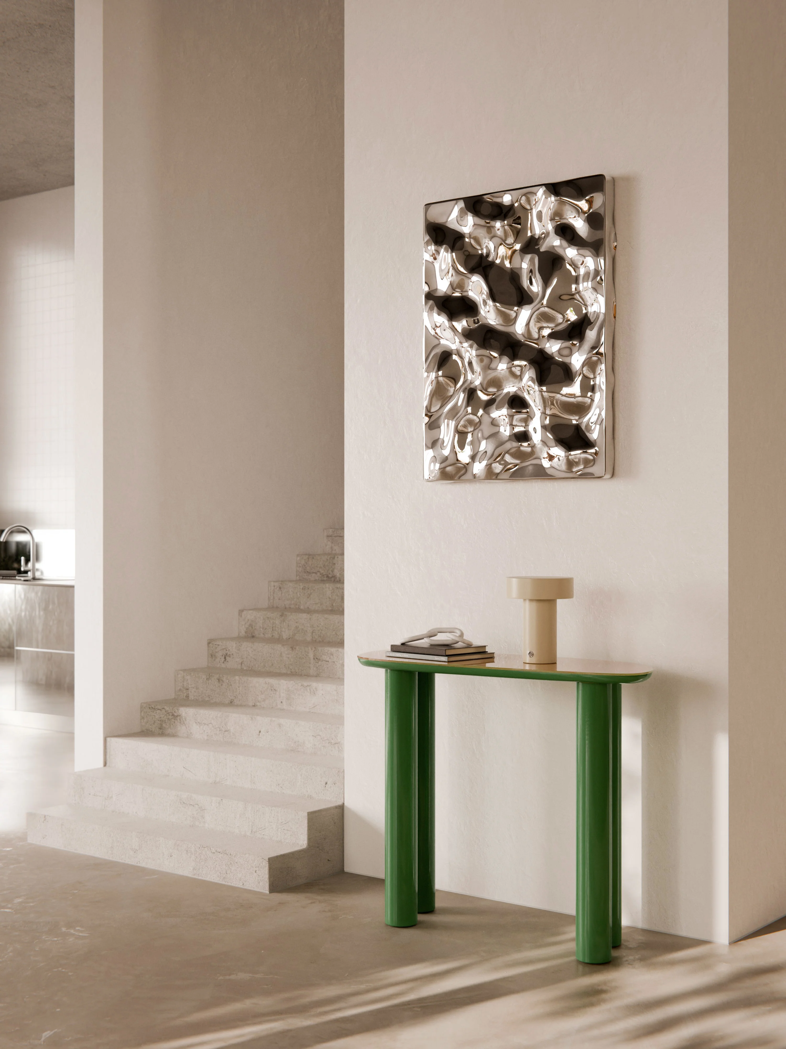 Konsole Beni mit Glasplatte