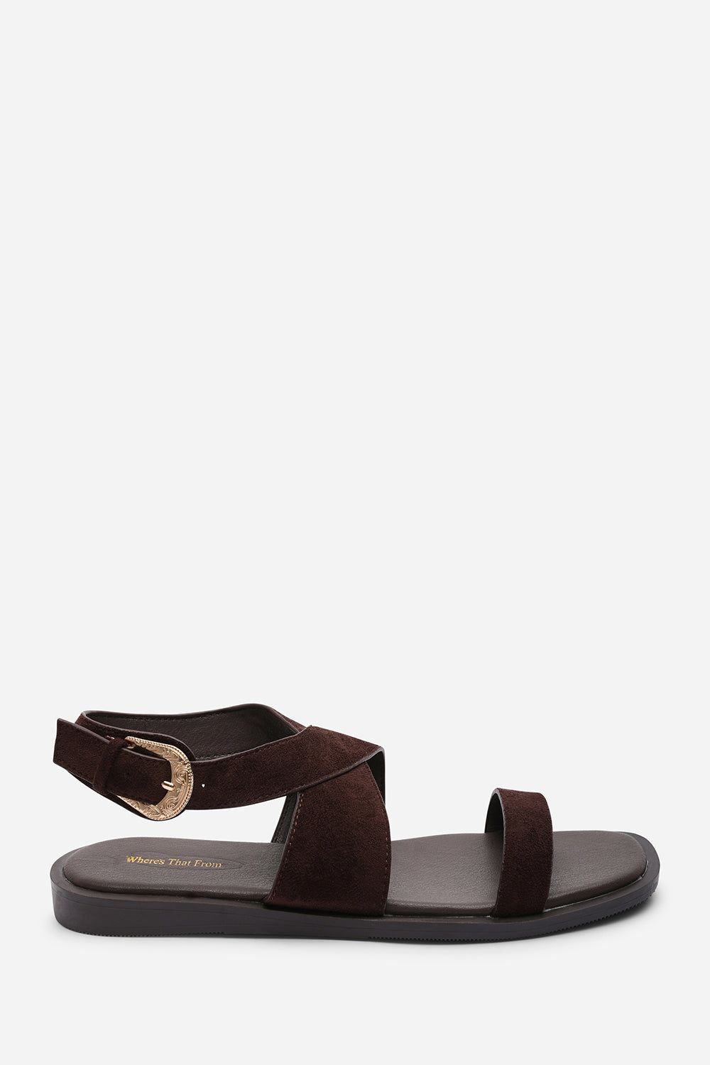 Where's That From Canopy Cross Over Strap Sandal