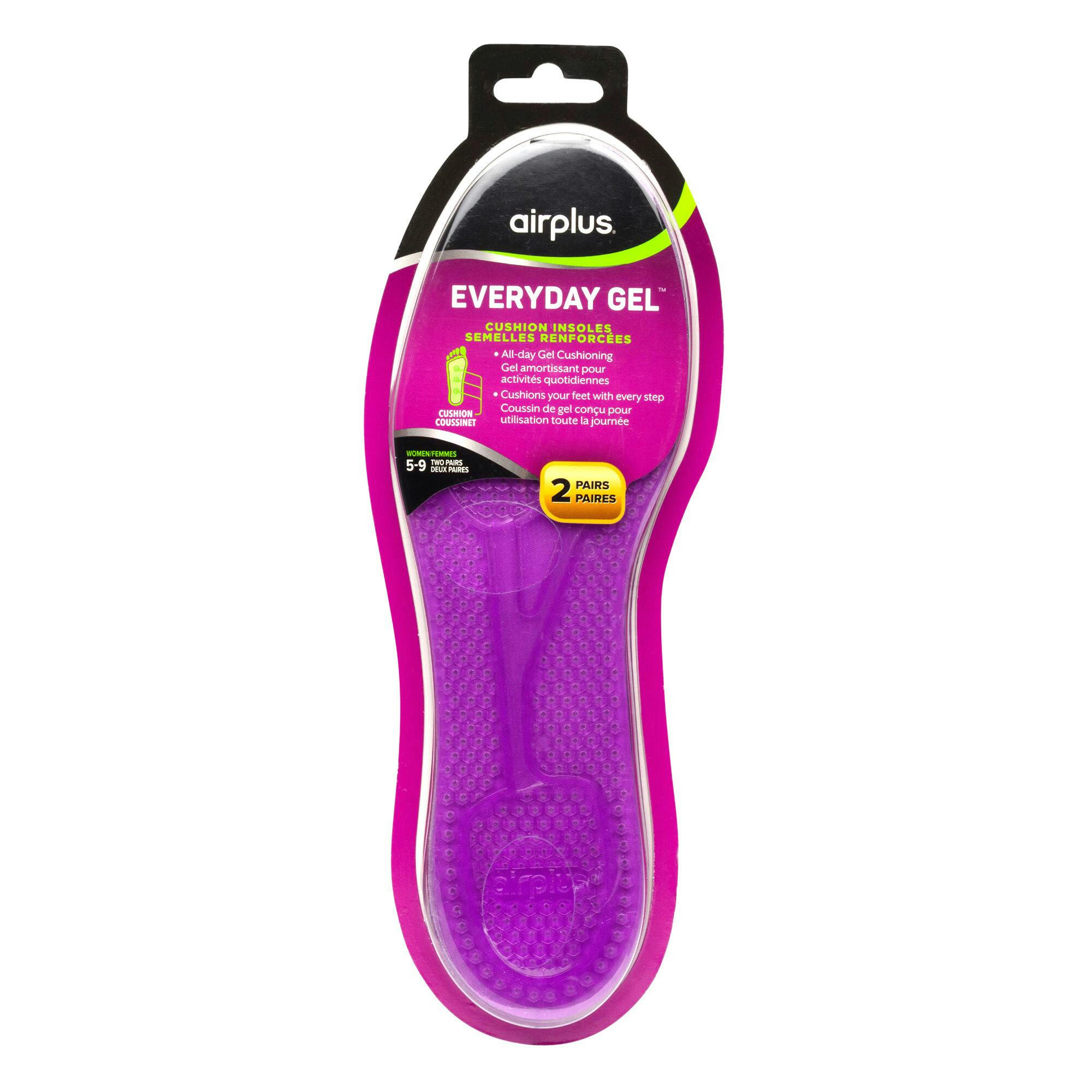 Airplus Everyday Gel™ Women's Cushion Insoles, 2-pk