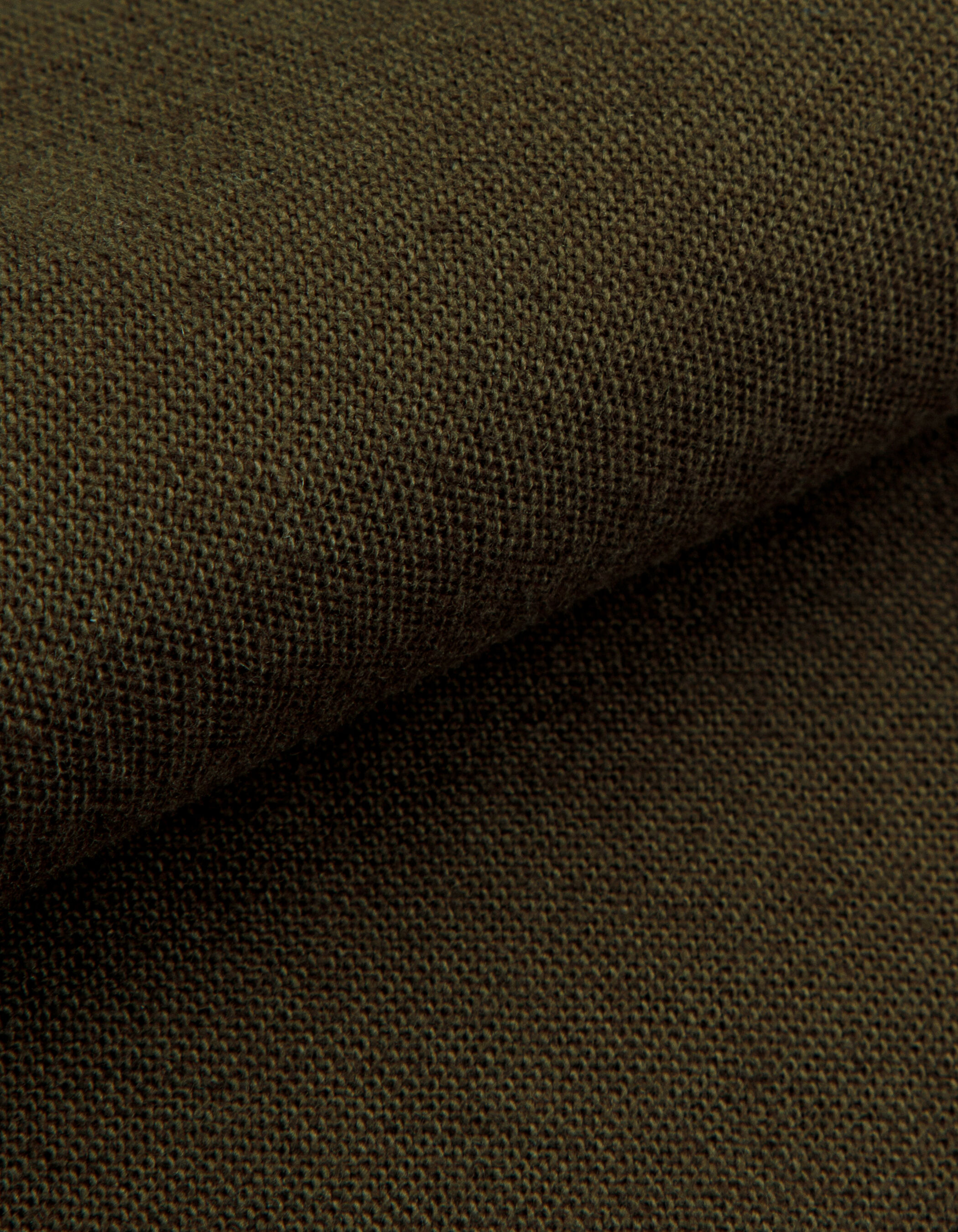 Pantalon chino kaki coton et lin Homme