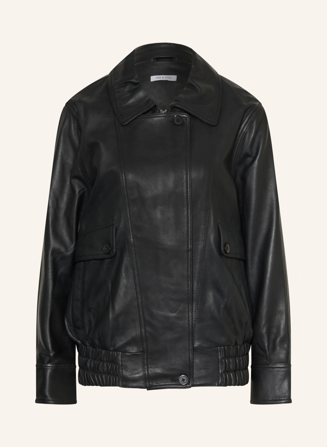 MRS & HUGS Oversized-Lederjacke