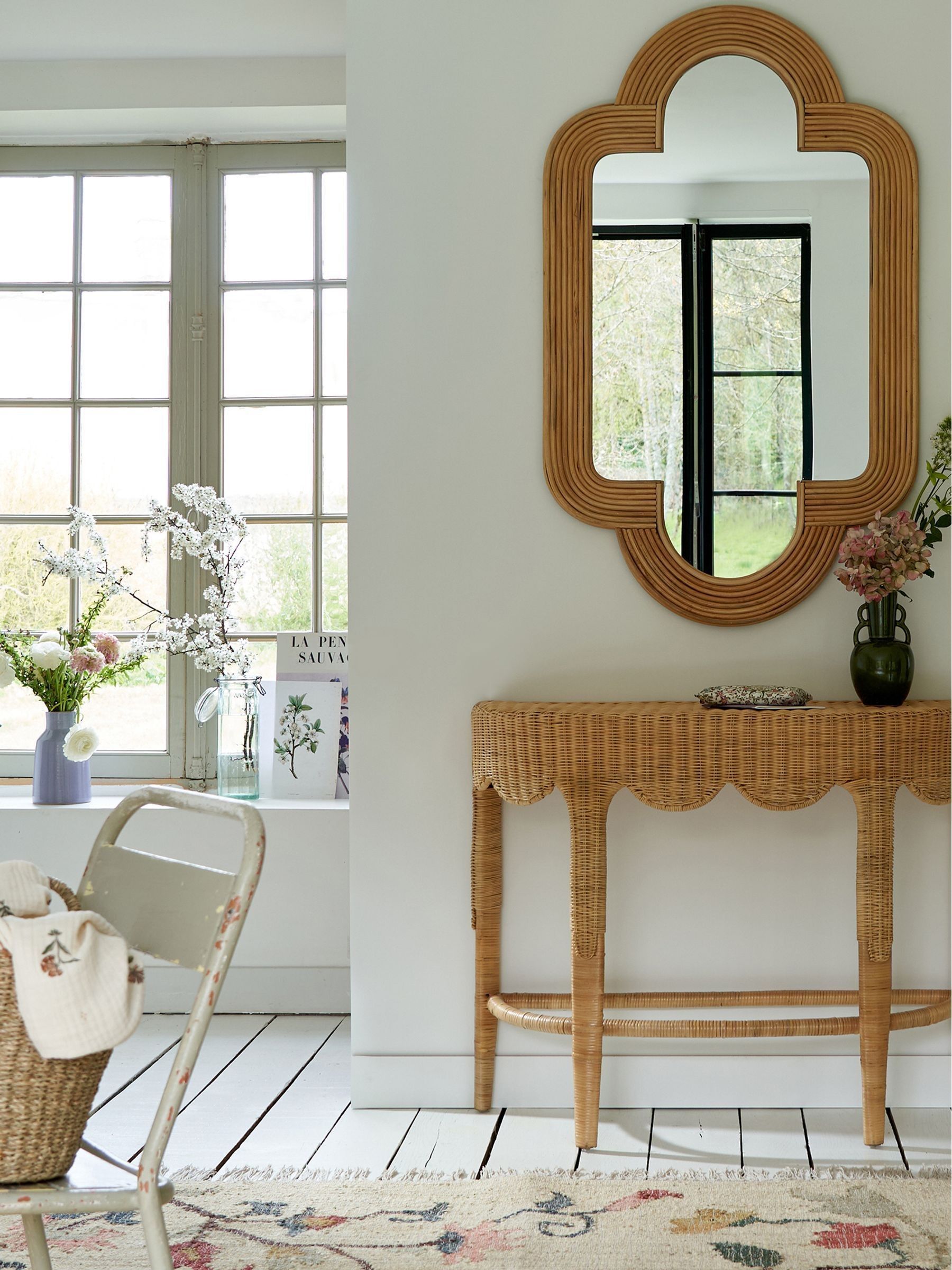 La Redoute Intérieurs Natural Rivia 120 x 73cm Rattan Mirror