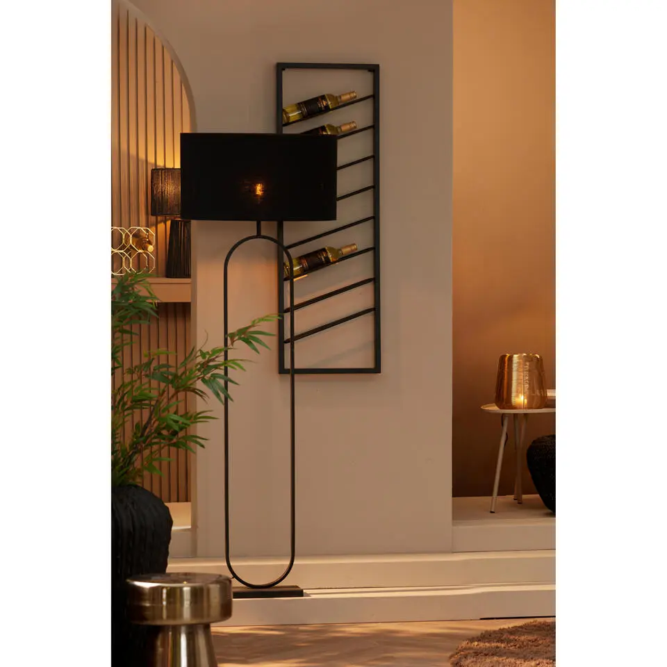 Vloerlamp Jamiri - Zwart - 30x15x142cm