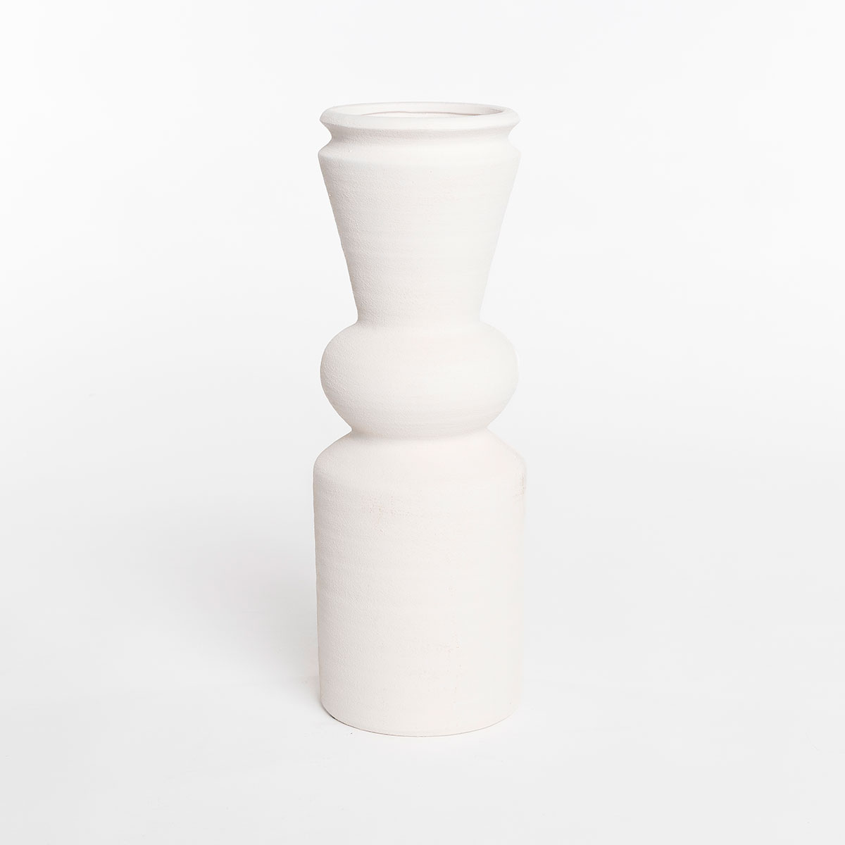 Jarra branco em cerâmica 44cm