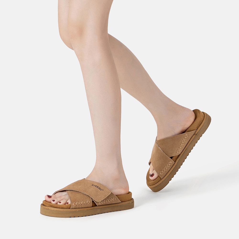 EverAu Australia Rose Leather Sandals