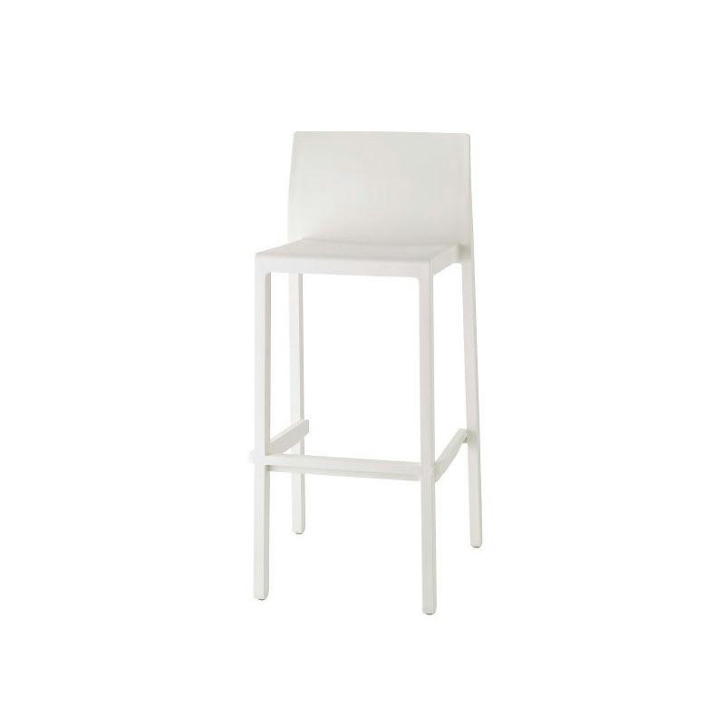 KATE - Tabouret design en plastique blanc