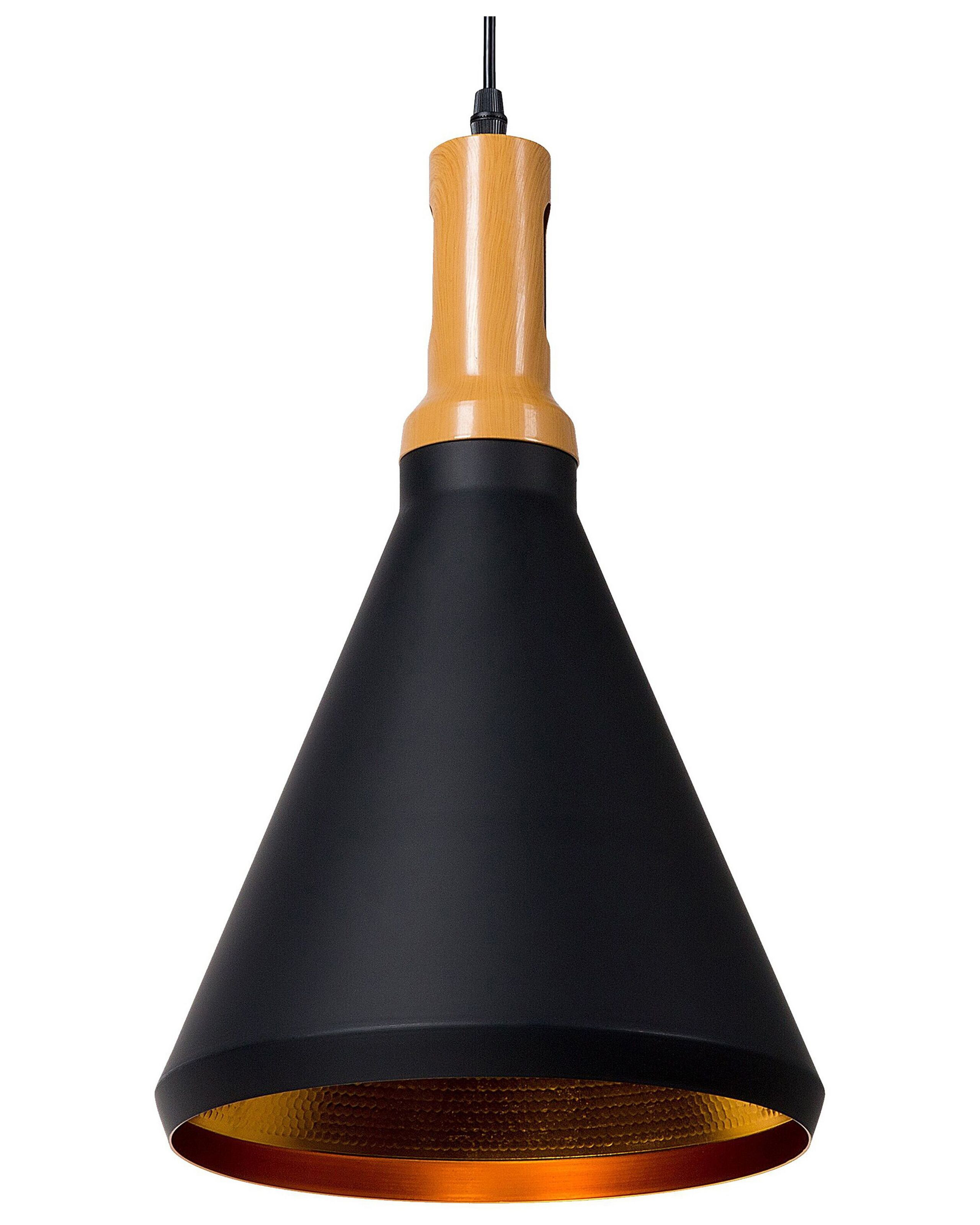 Lampa wisząca dwukolorowa czarno-złota