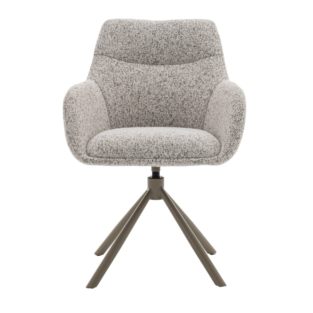 DÉJA Living Eetkamerstoel Noé - Beige/Taupe - Draaibaar - Set van 2