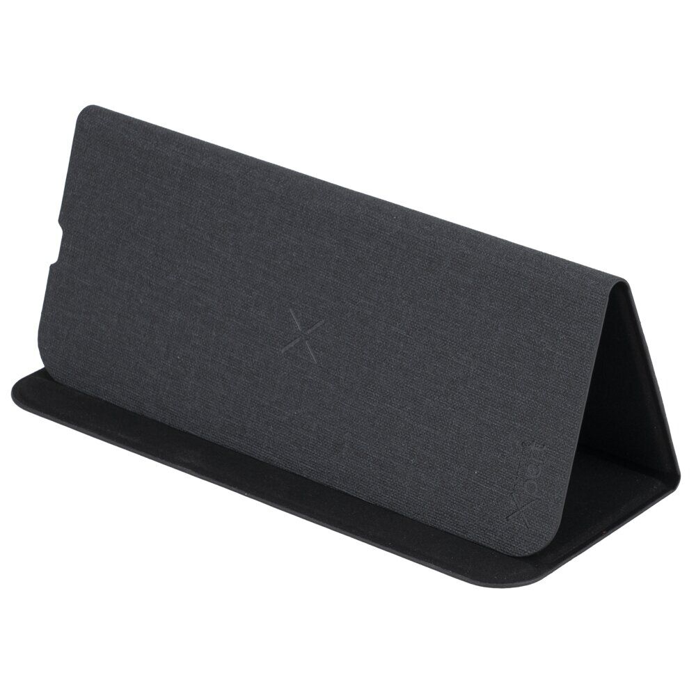 Tapis de souris à induction nomade PP et polyester L26X20 cm (2 modèles noir ou gris)