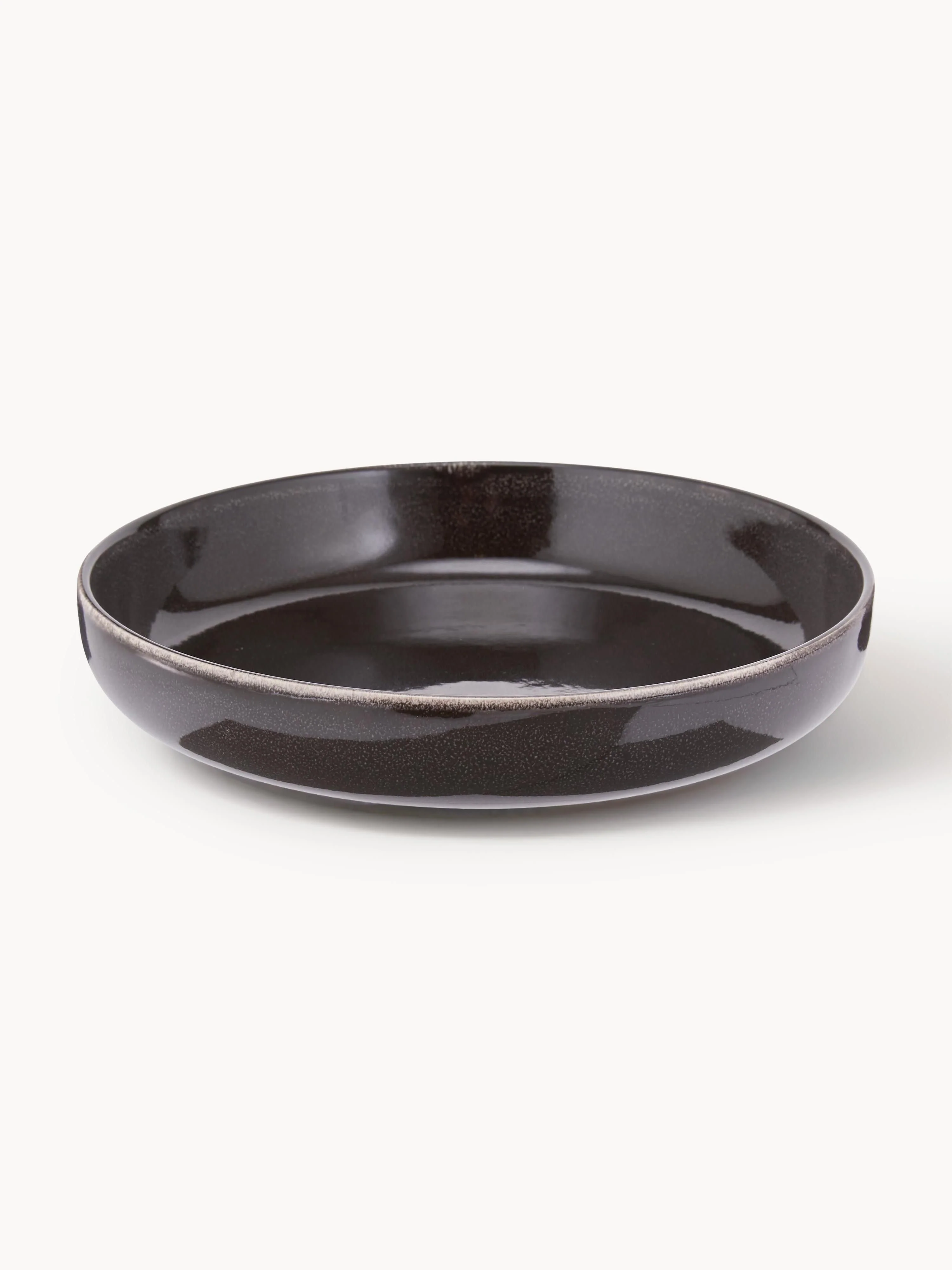 Handgemachte Schalen Nordic Coal, Ø 22 cm, 4er-Set