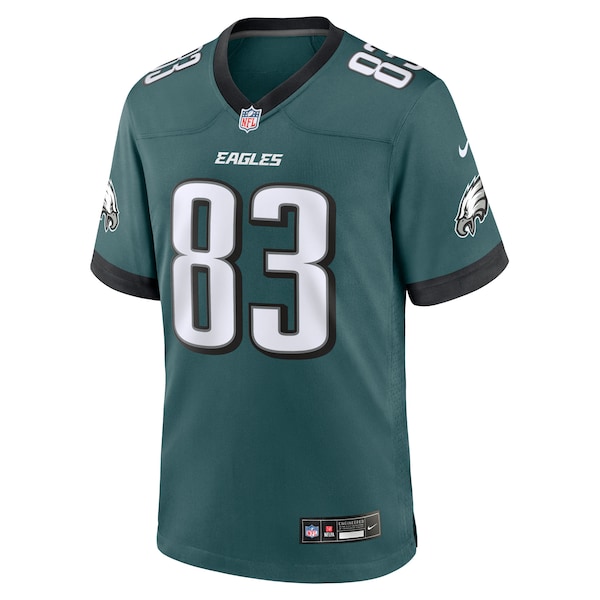 Kylen Granson Philadelphia Eagles Nike Team Game Jersey - Midnight Green