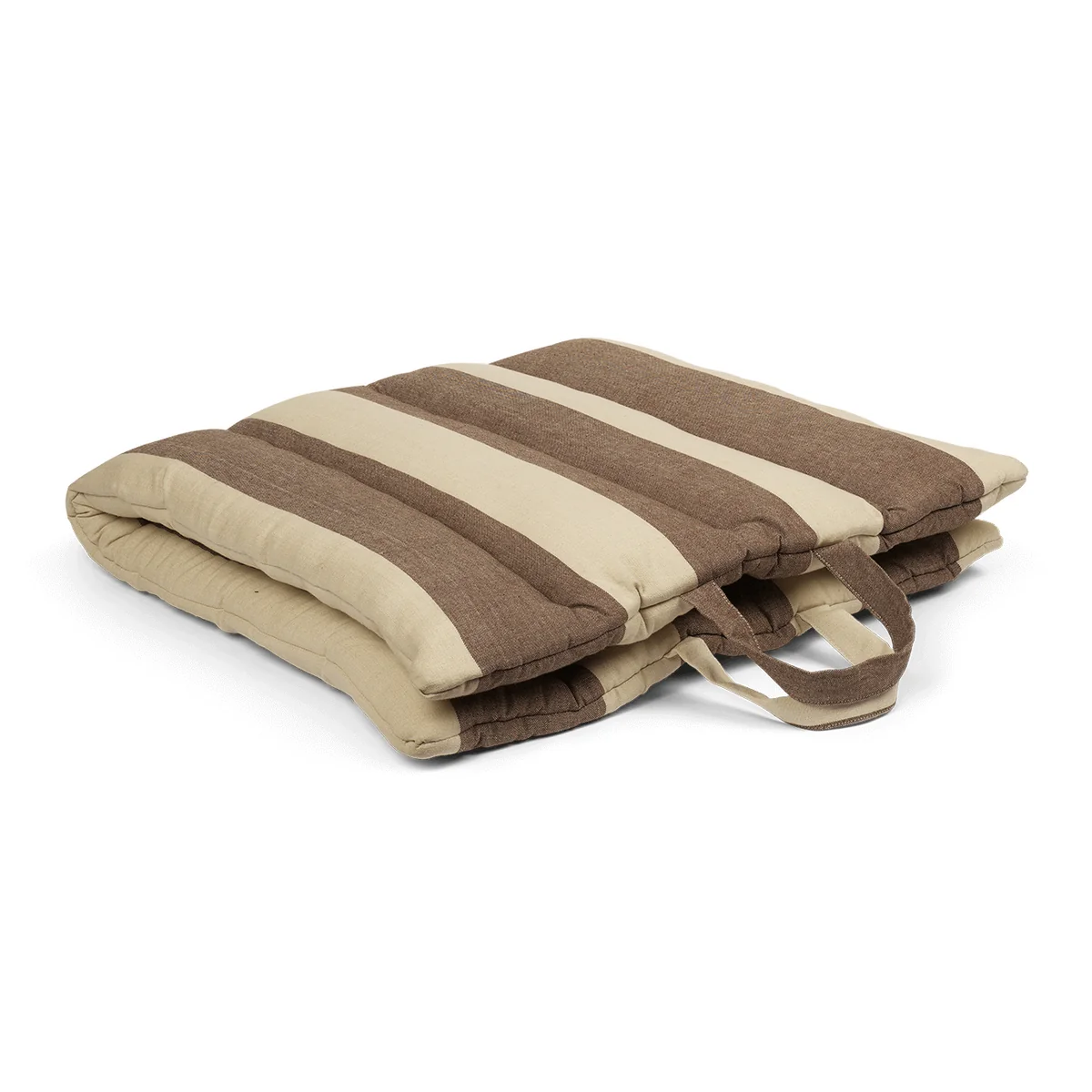 Ferm Living - Strand Faltmatte, braun / beige