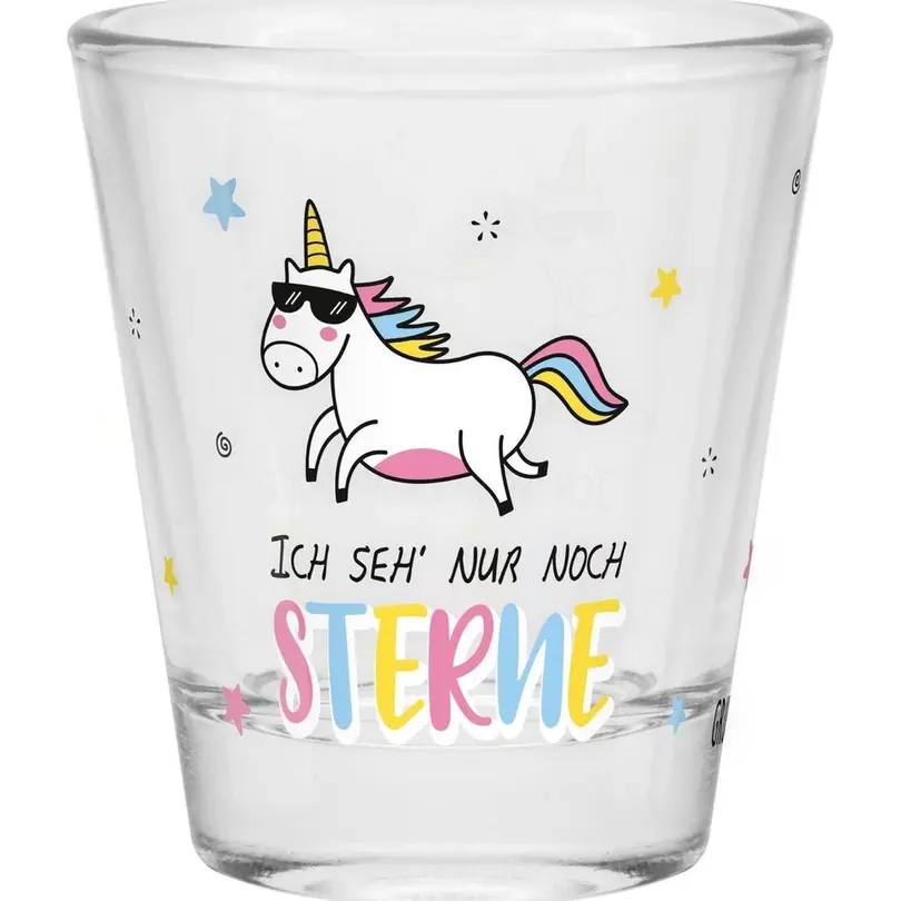 Schnapsglas Sterne