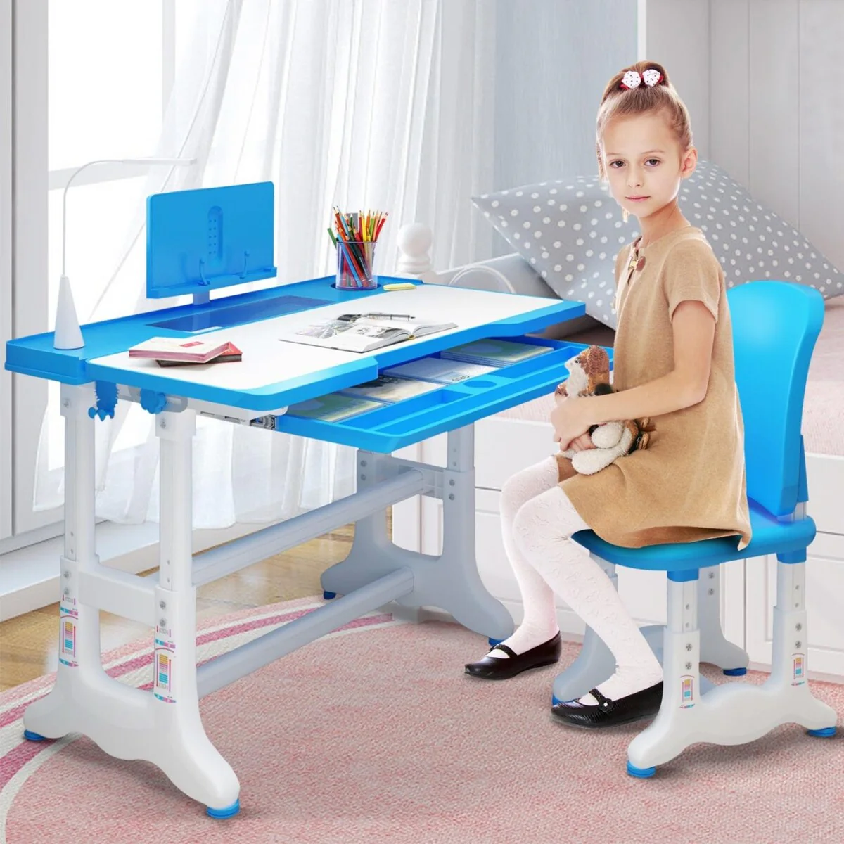 Children's Writing Desk Multifunctional Lifting Home Primary School Desk