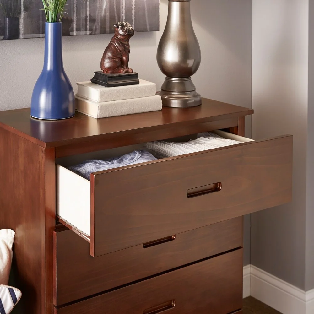 Hunter Traditional Dark Cherry Wood 4-Drawer Chest by iNSPIRE Q Junior