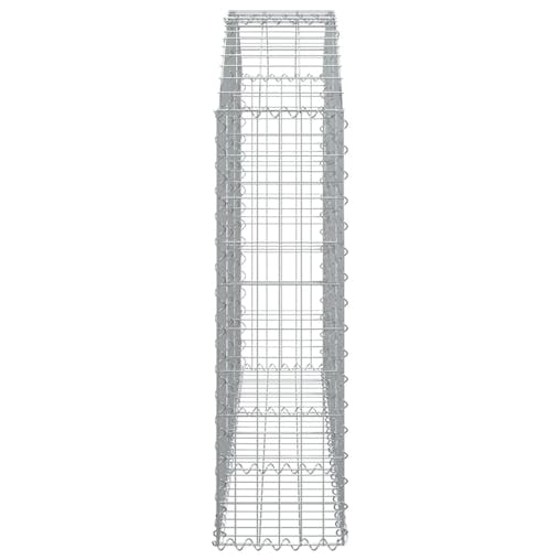 NNEVL Arched Gabion Basket 150x30x100/120 cm Galvanised Iron