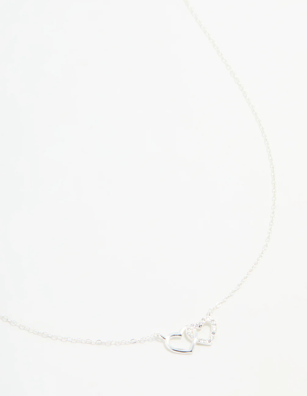 Sterling Silver Heart Link Necklace