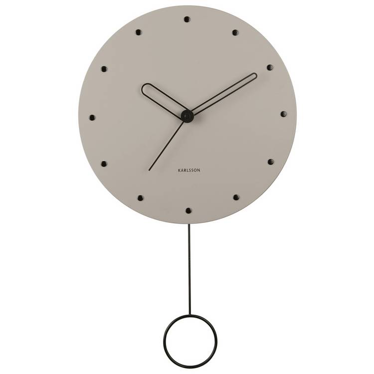 Karlsson Studs Pendulum Wall Clock - Grey