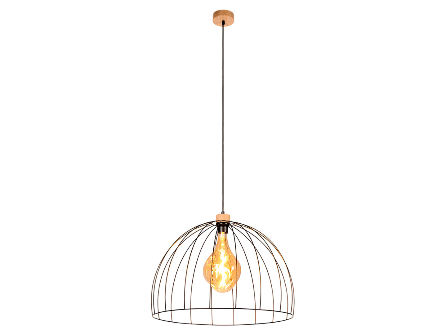 Lampa wisząca Coop metalowa czarna