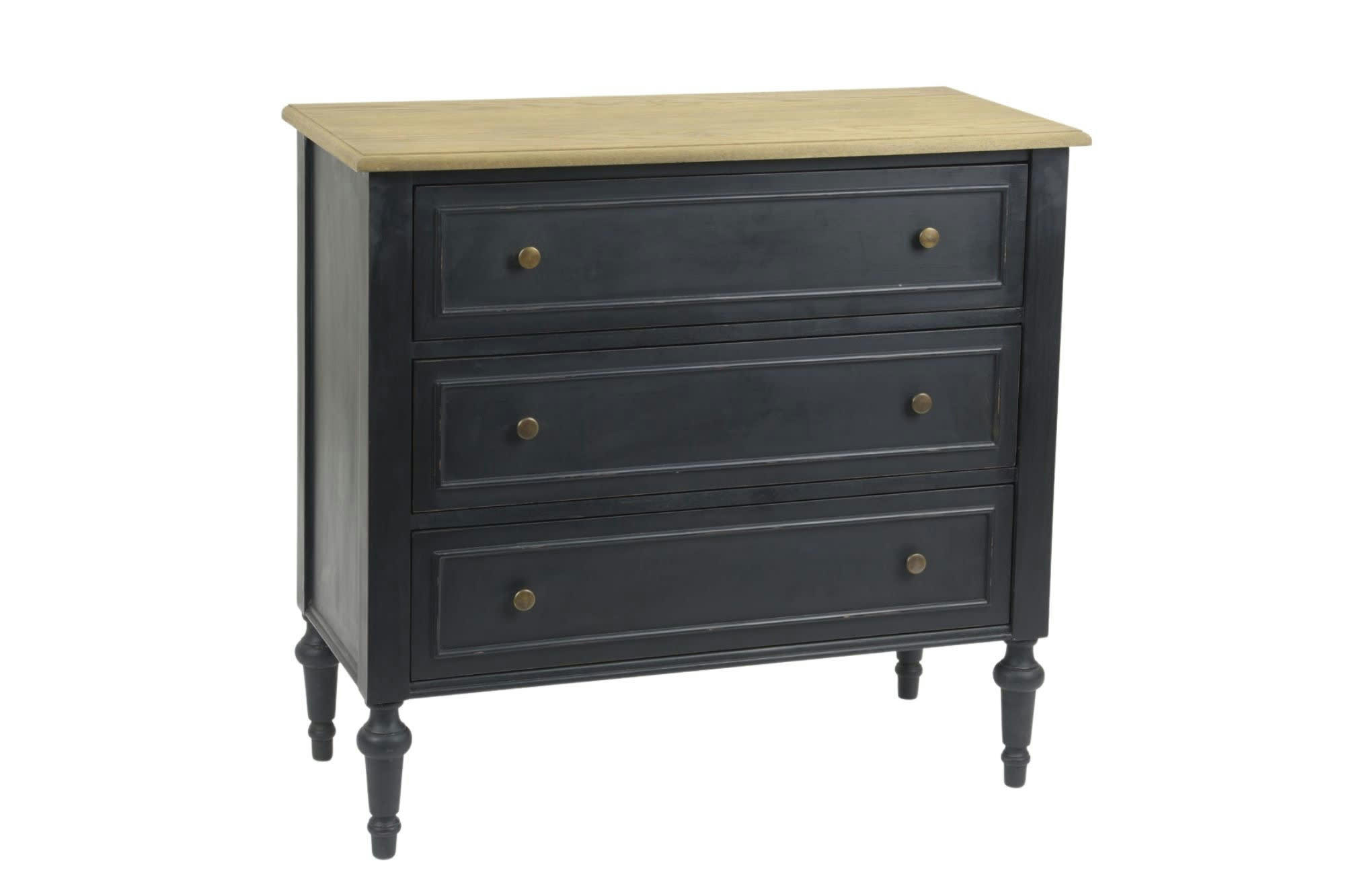 NEYLA - Commode en bois 3 tiroirs