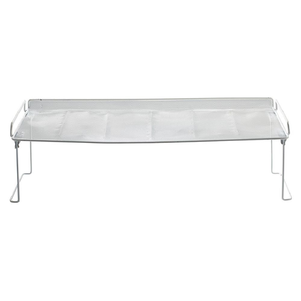 Range chaussures étagère blanche superposable 68x28xH22cm