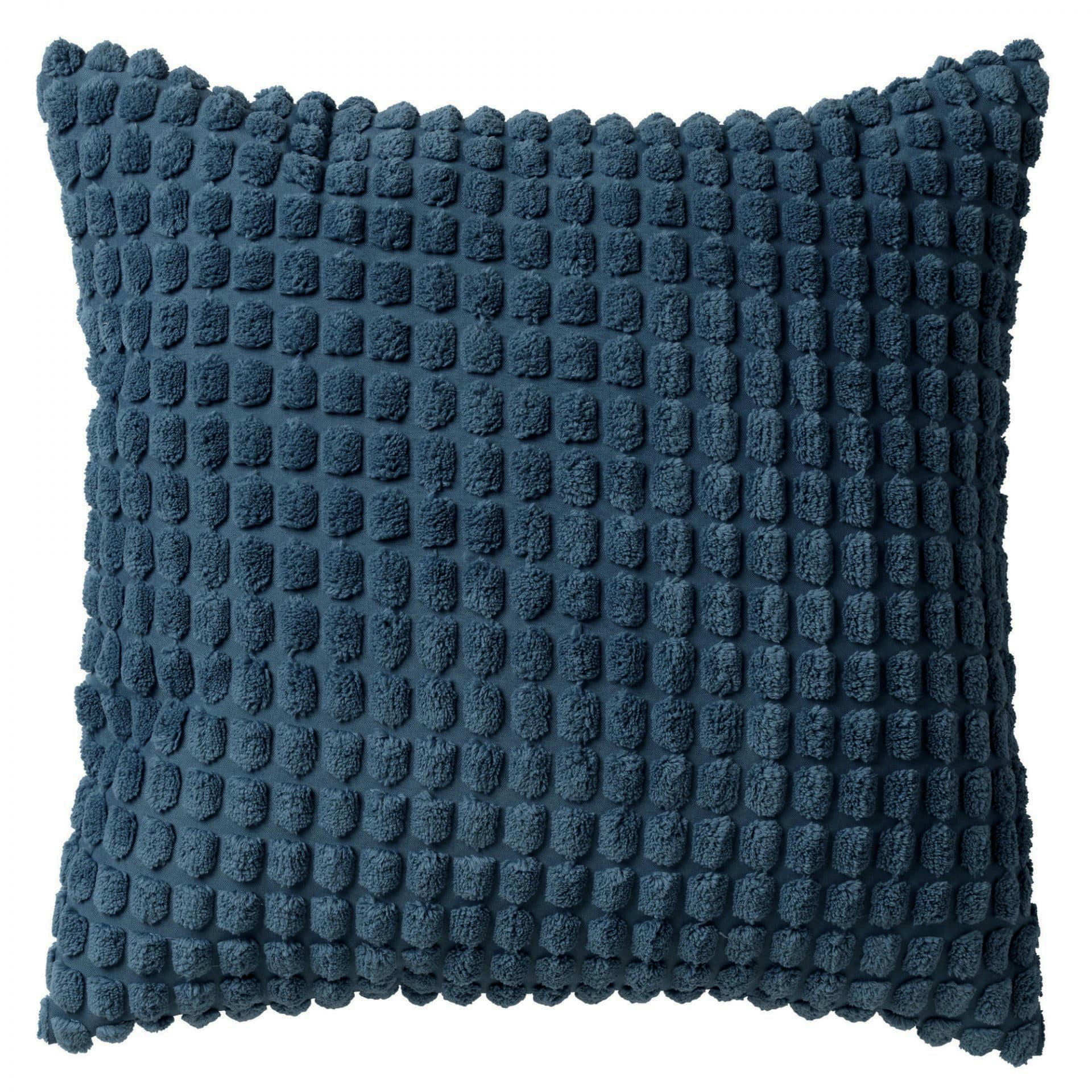 ROME - Coussin - bleu en velours 45x45 cm uni