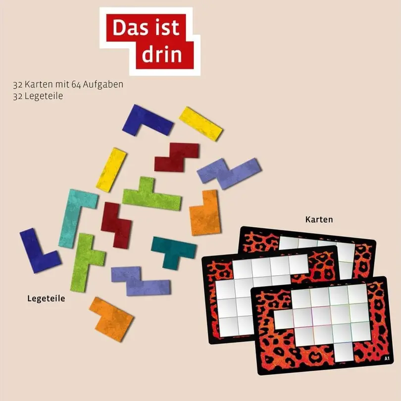 Brettspiel 64-teilig Ubongo Mini