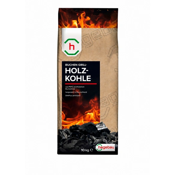 Holzkohle, aus Buchenholz, 10 kg