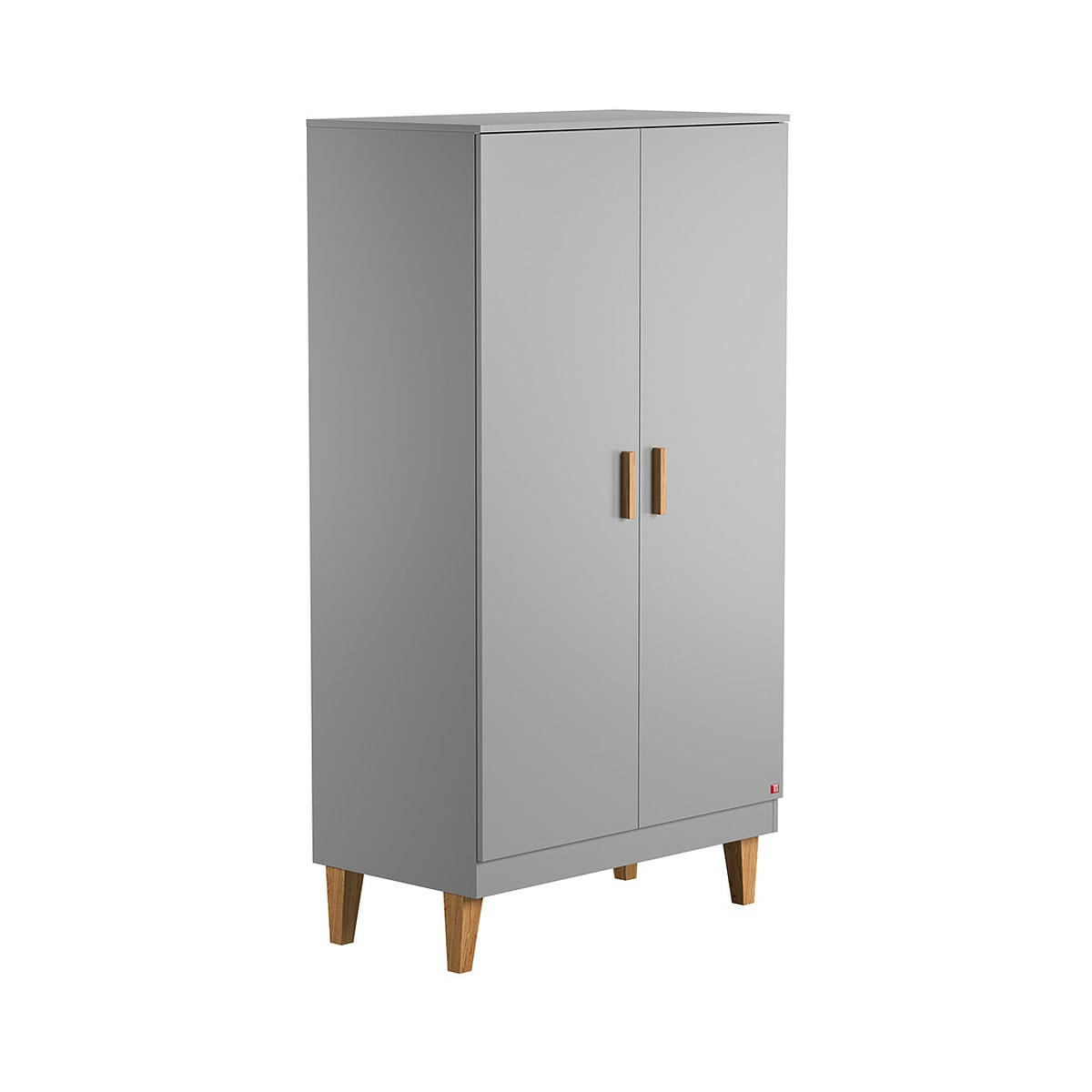 LOUNGE - Armoire 2 portes gris