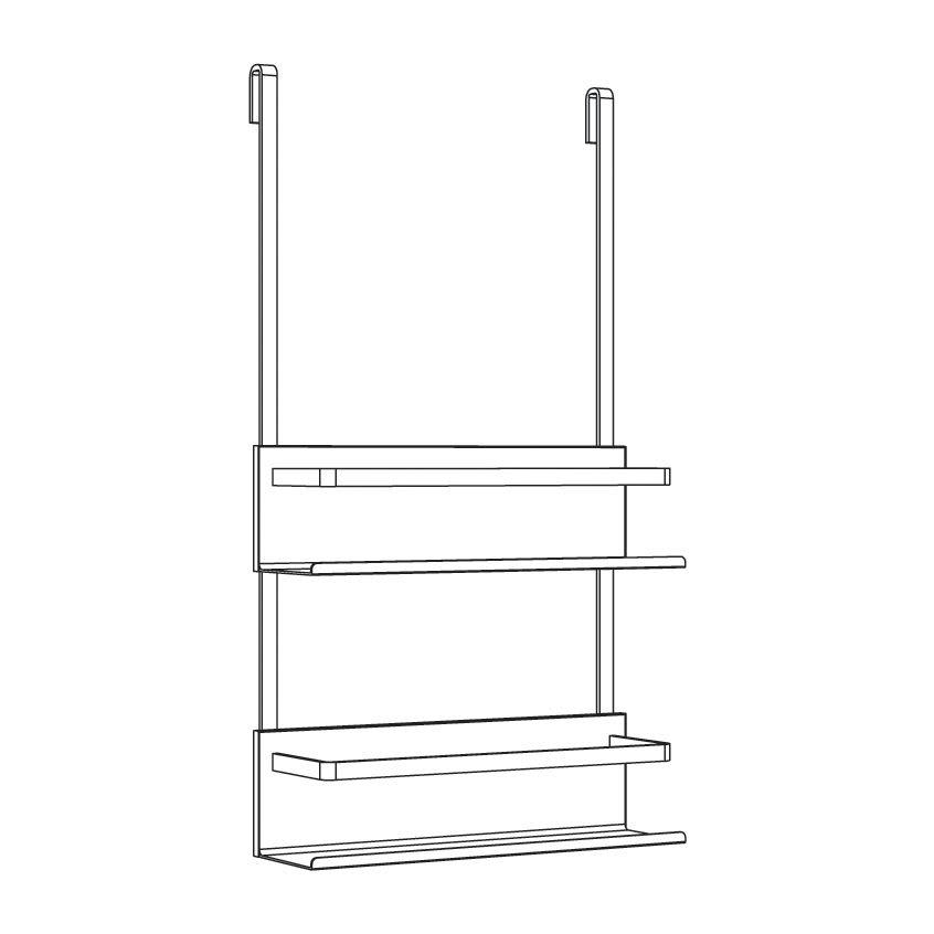 LOFT-GAME - Etagère de douche blanc