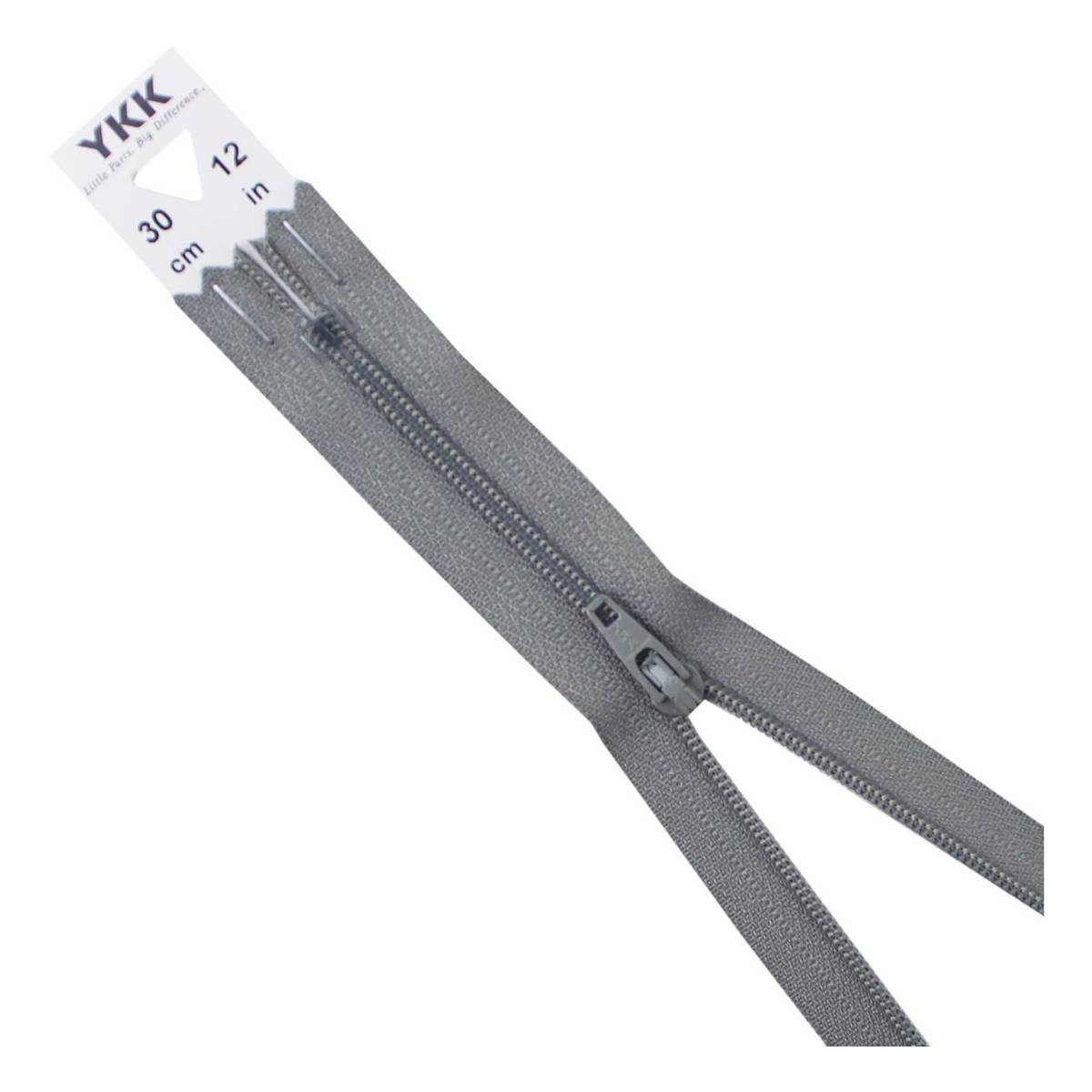 YKK Light Grey Dress and Skirt Zip 30cm