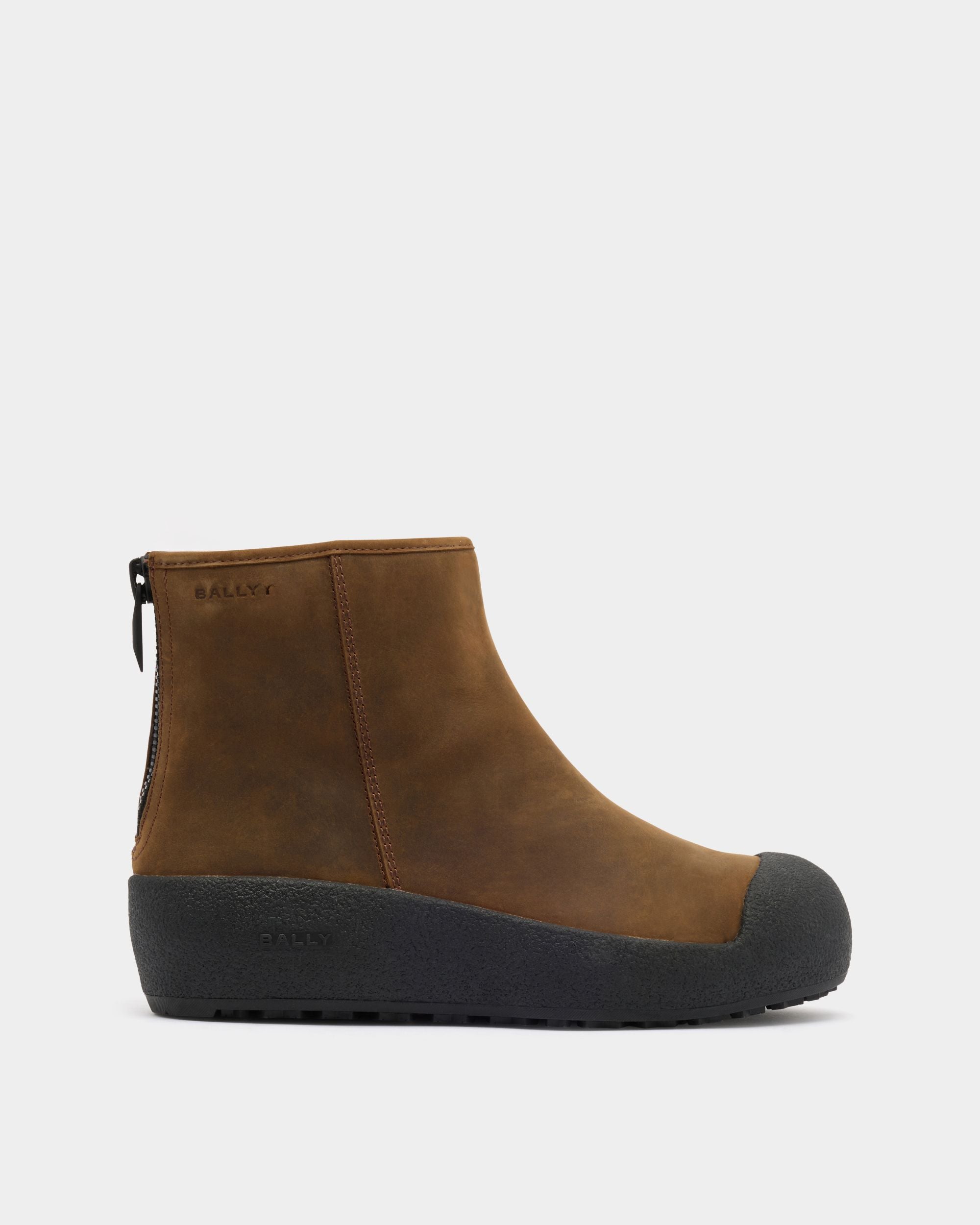 Stiefelette Bally Curling Aus Braunem Leder