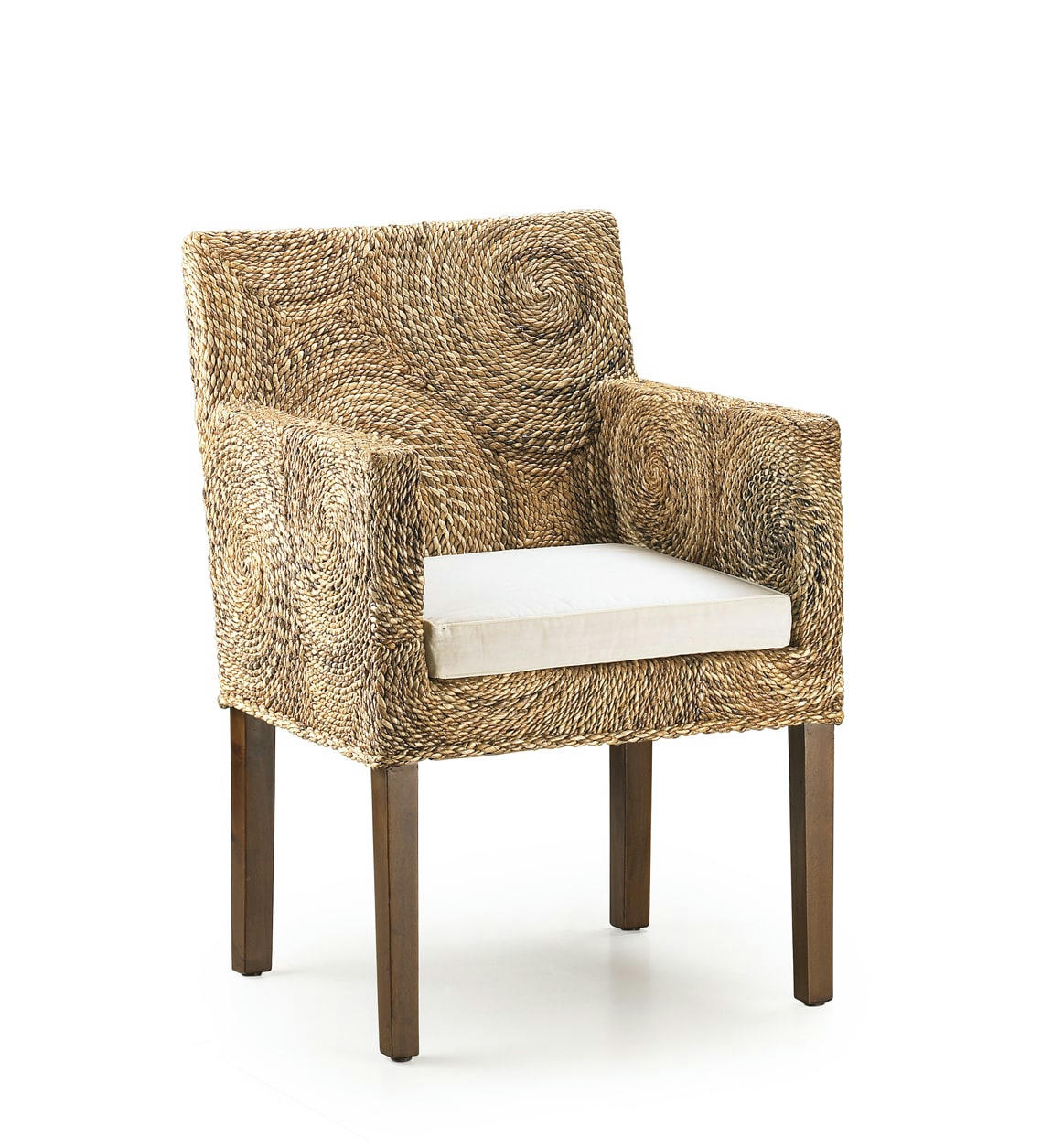 RATTAN - Fauteuil en rotin marron