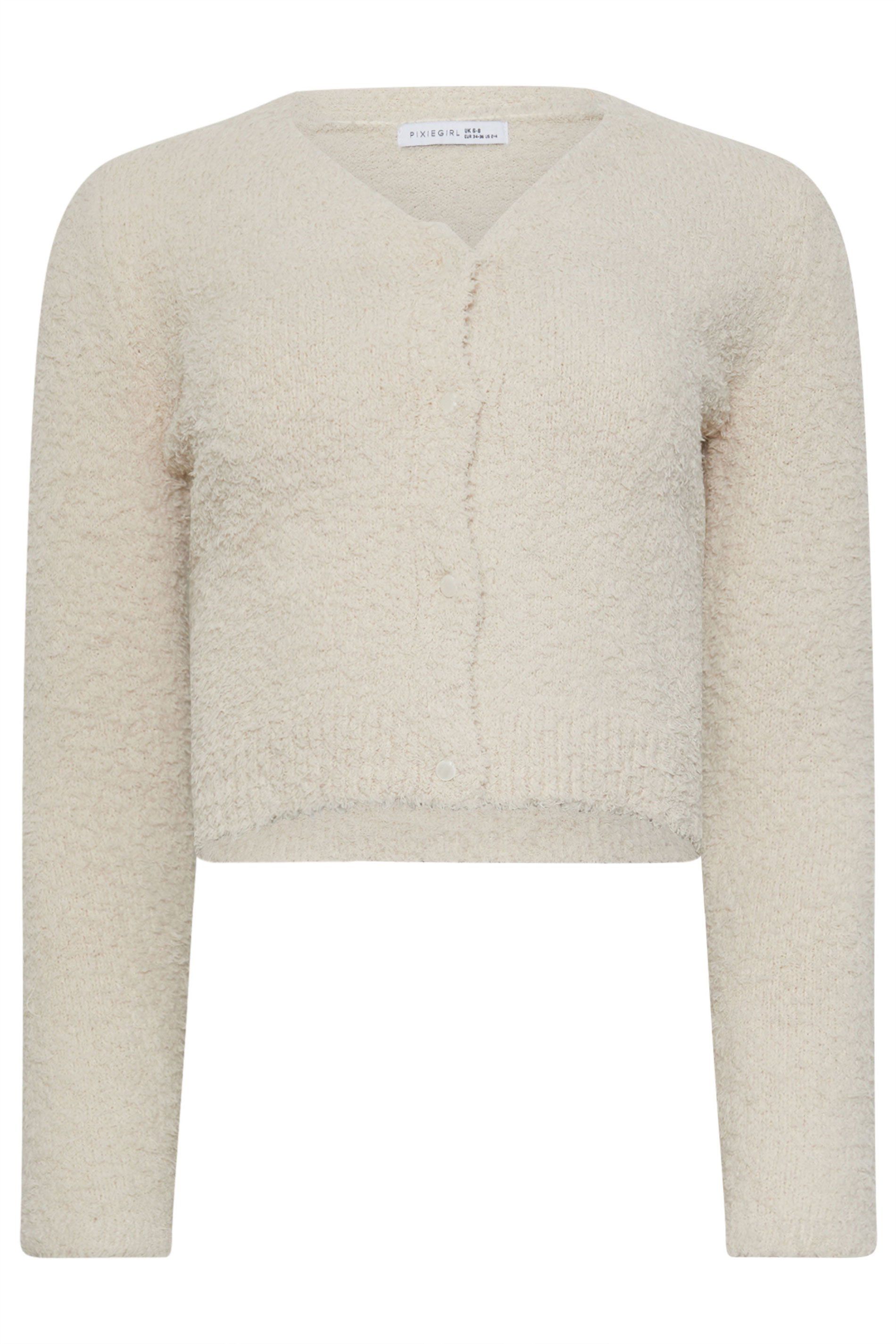 PixieGirl Petite Fluffy Fleece Cardigan