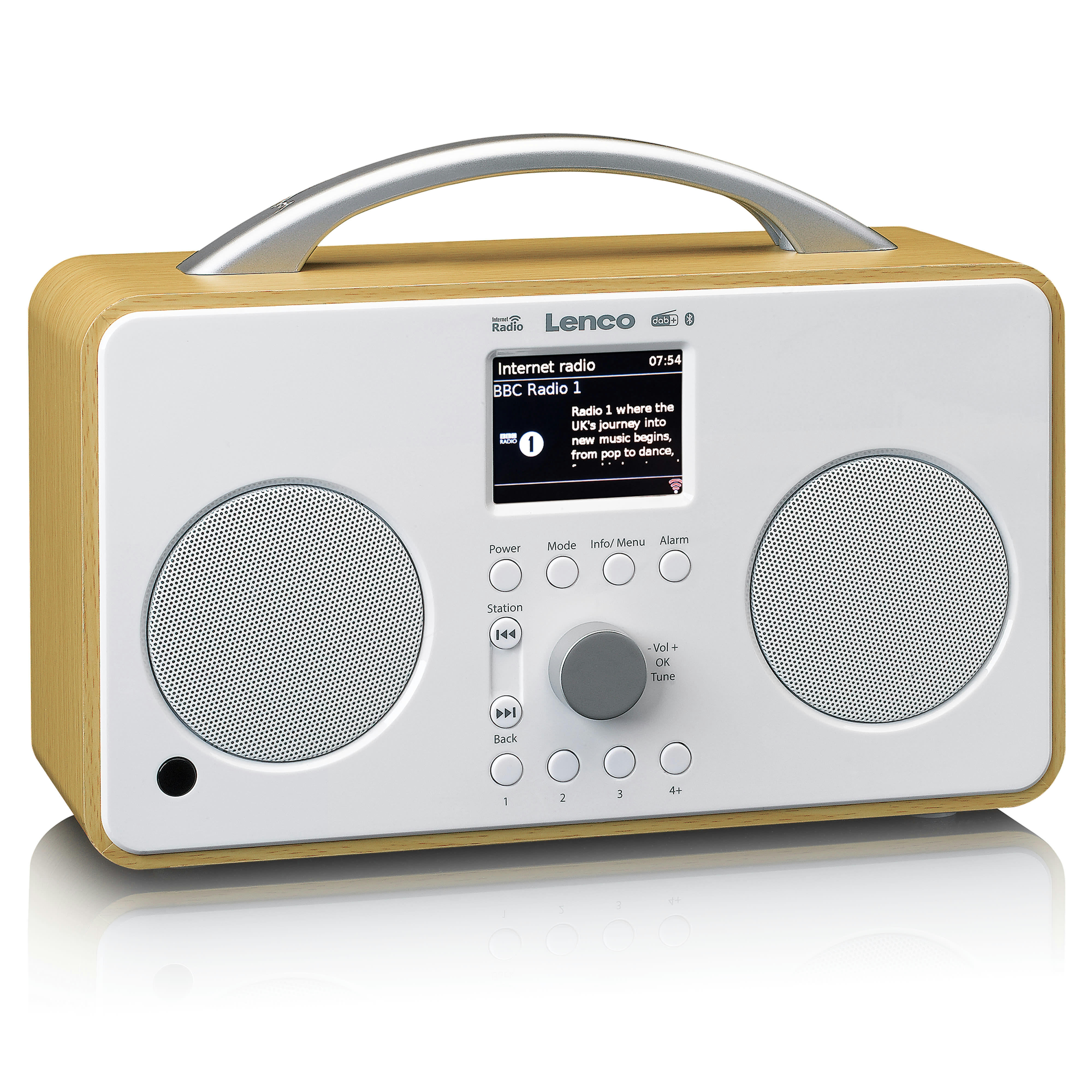 - Radio internet/dab+/fm avec bluetooth blanc