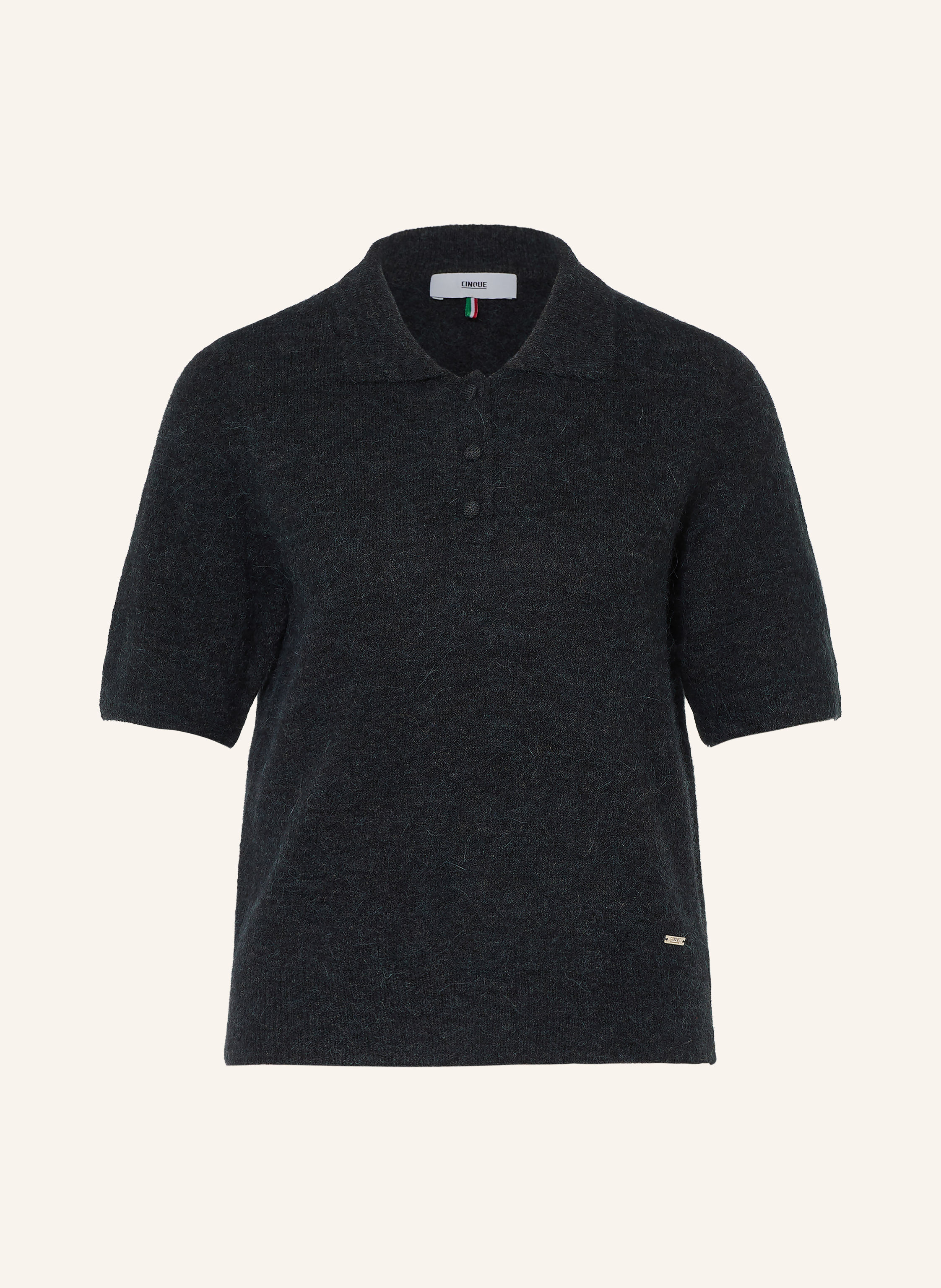 CINQUE Strick-Poloshirt CIALPACO mit Alpaka