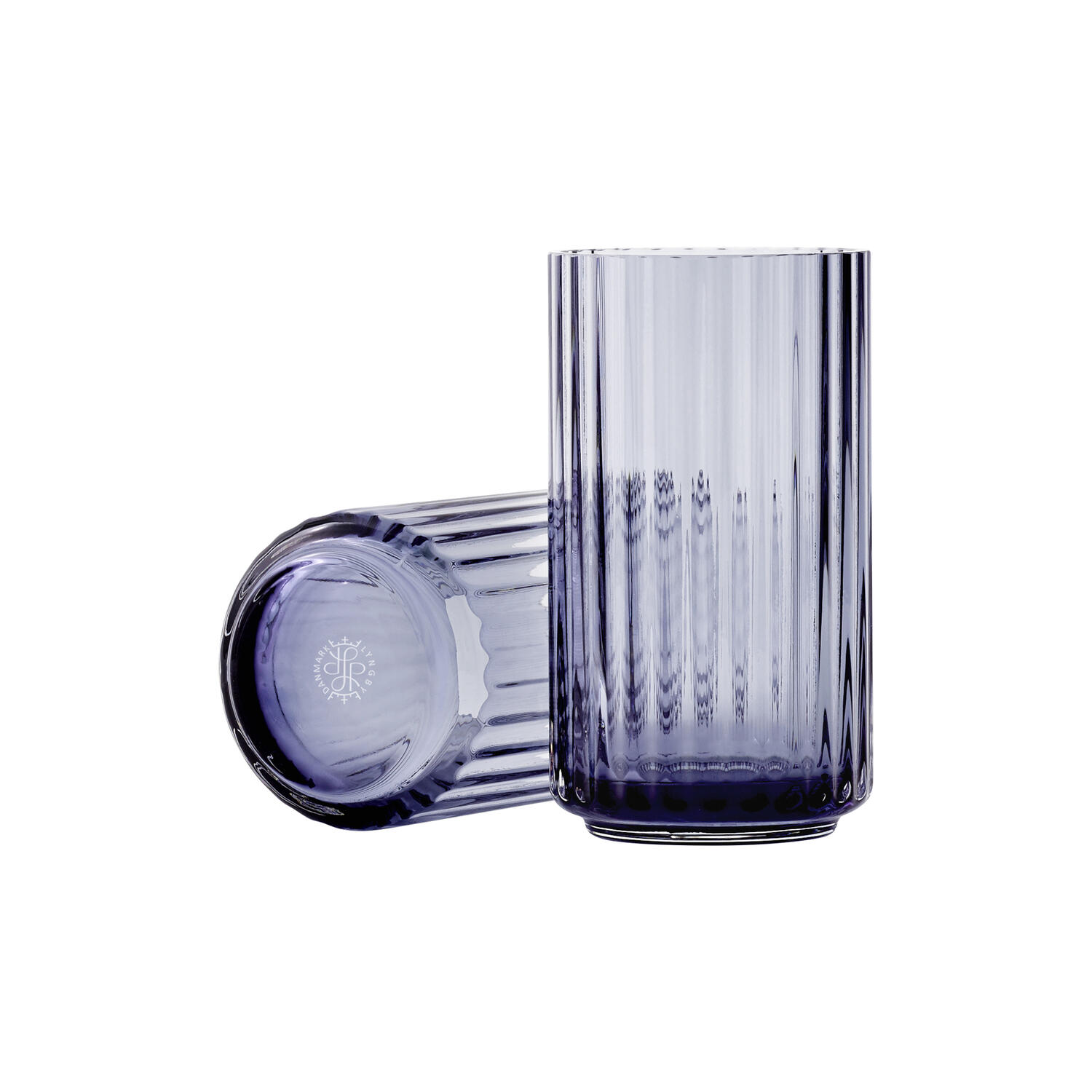 Lyngby Vase, midnight blue