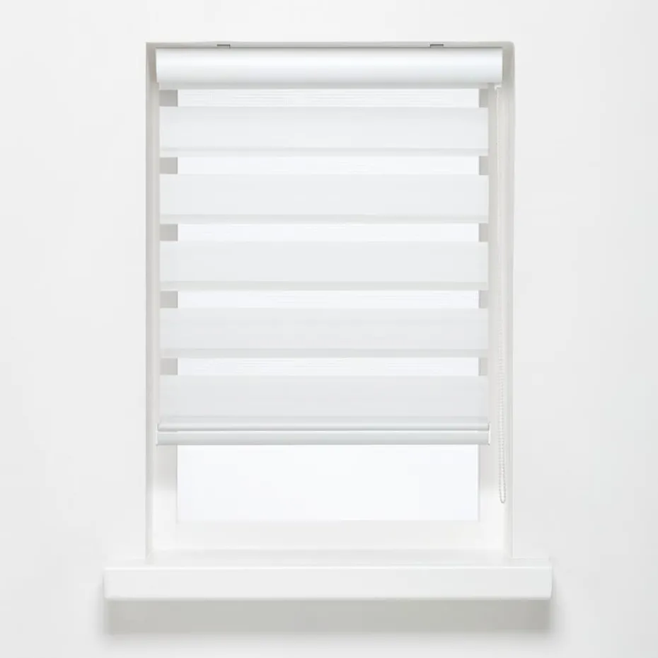 Kwantum Duo-Rolgordijnen | Duo Rolgordijn Eva Wit 140×175 Cm 140X175CM