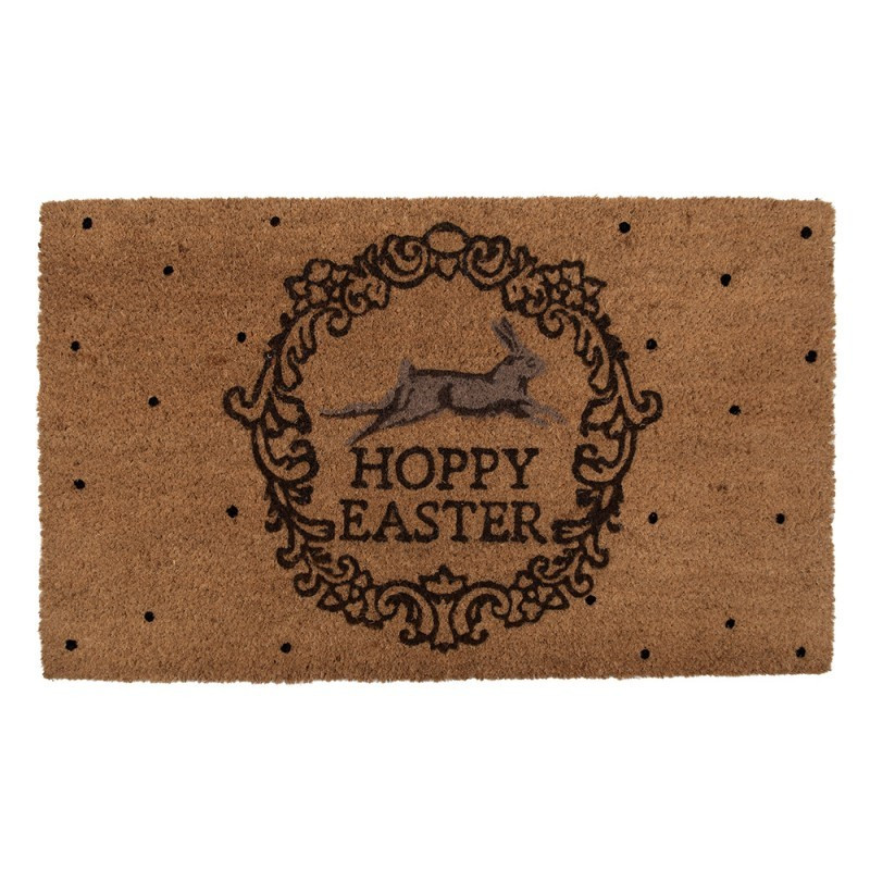 Wycieraczka wejściowa kokosowa Hoppy Easter 75x45 cm